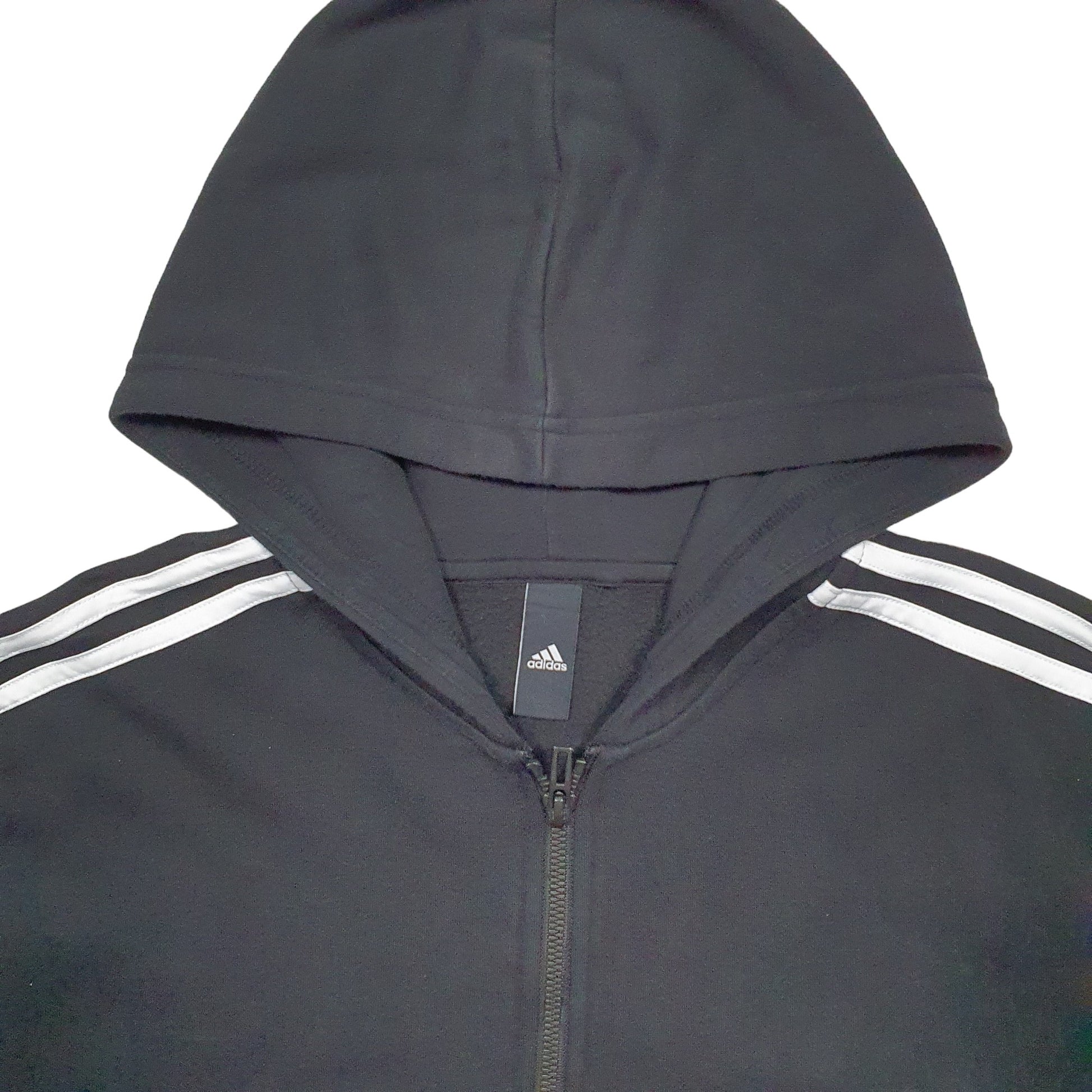 Mens Black Adidas  Full Zip Jumper