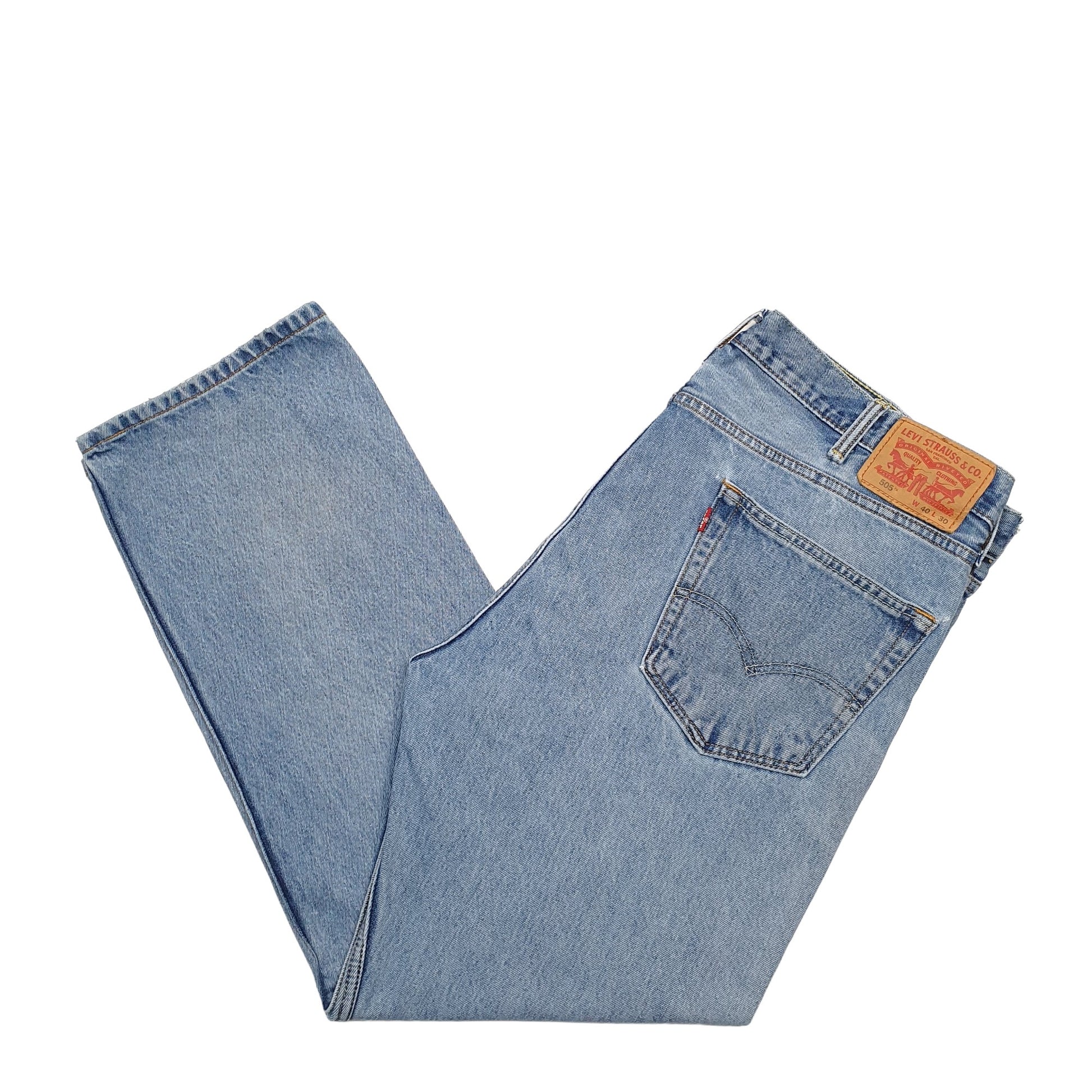 Mens Blue Levis  505 JeansW40 L30