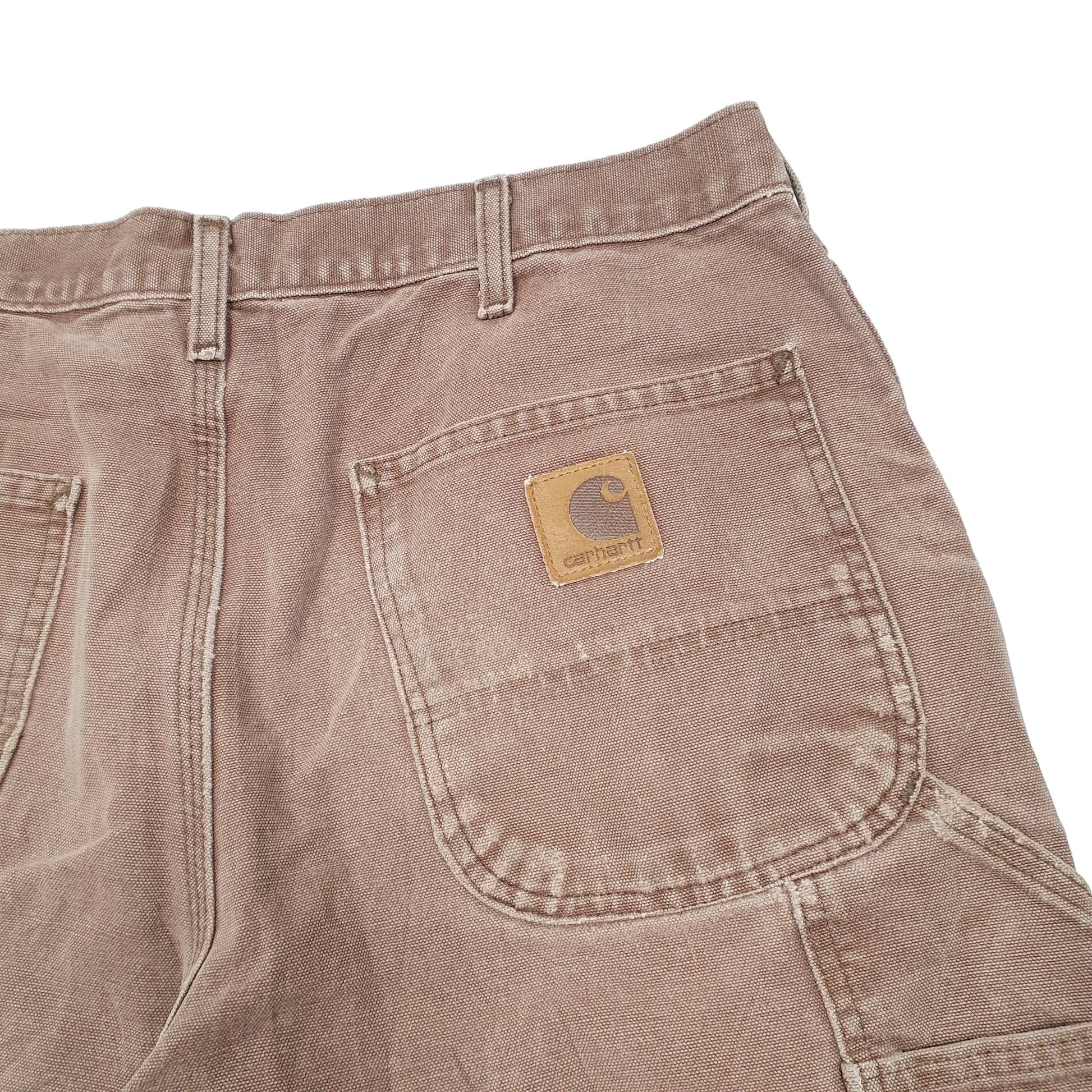 Mens Brown Carhartt B11 Carpenter Shorts