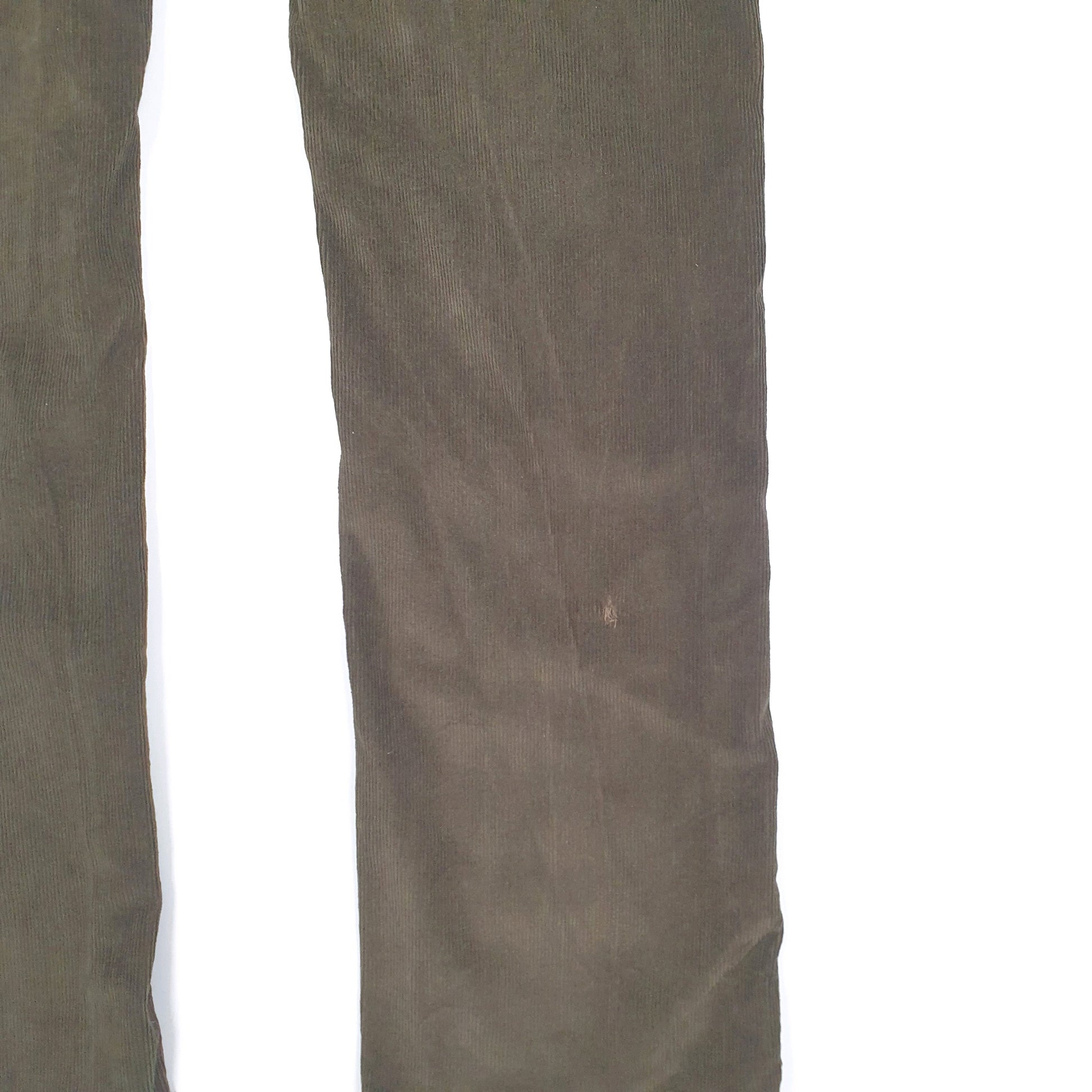 Mens Khaki Zara  Corduroy Trousers