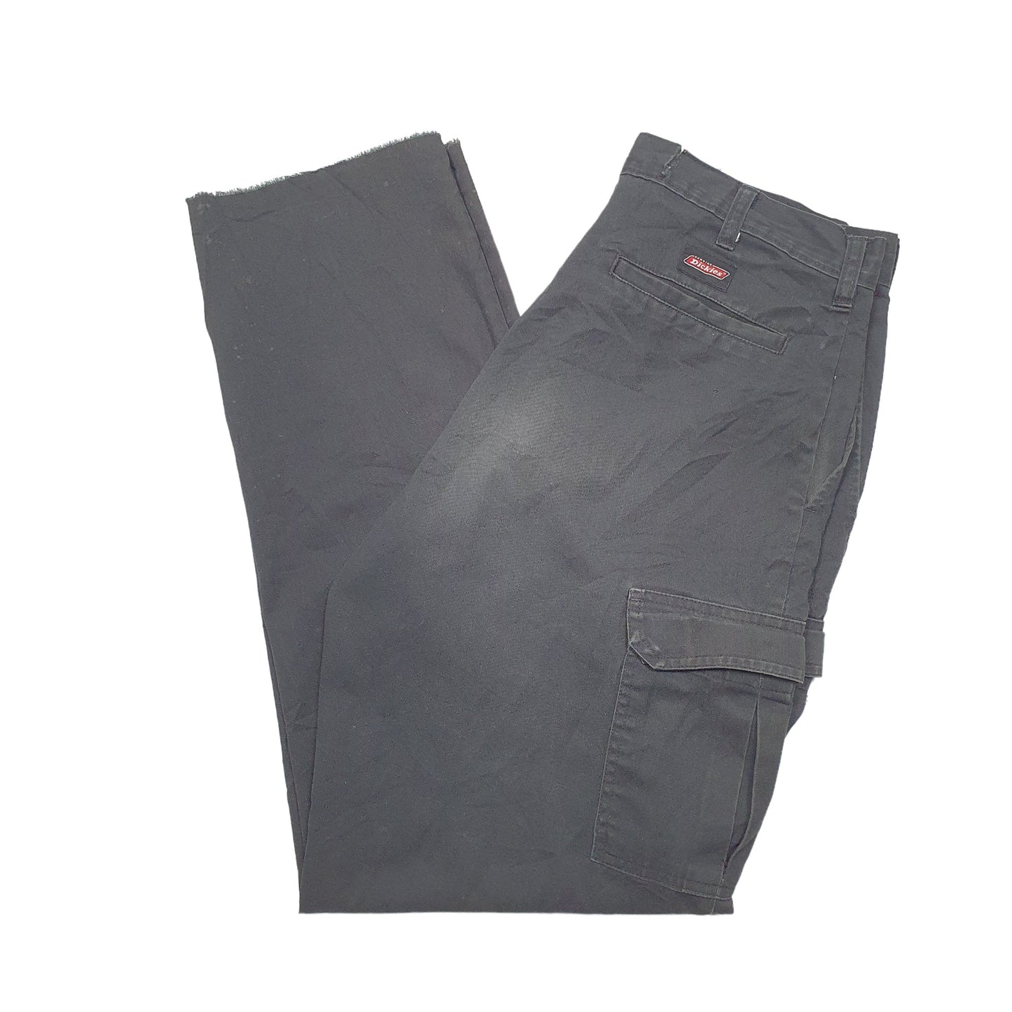 Mens Black Dickies  Cargo Trousers