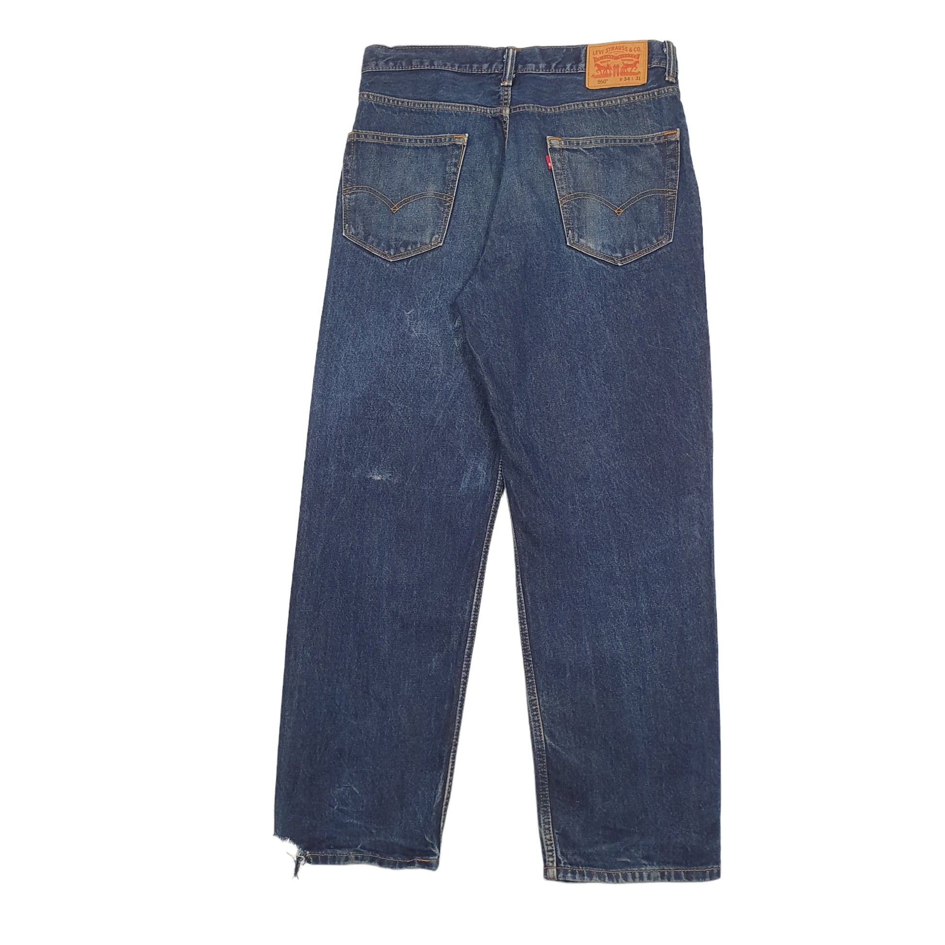 Mens Blue Levis  550 JeansW34 L31