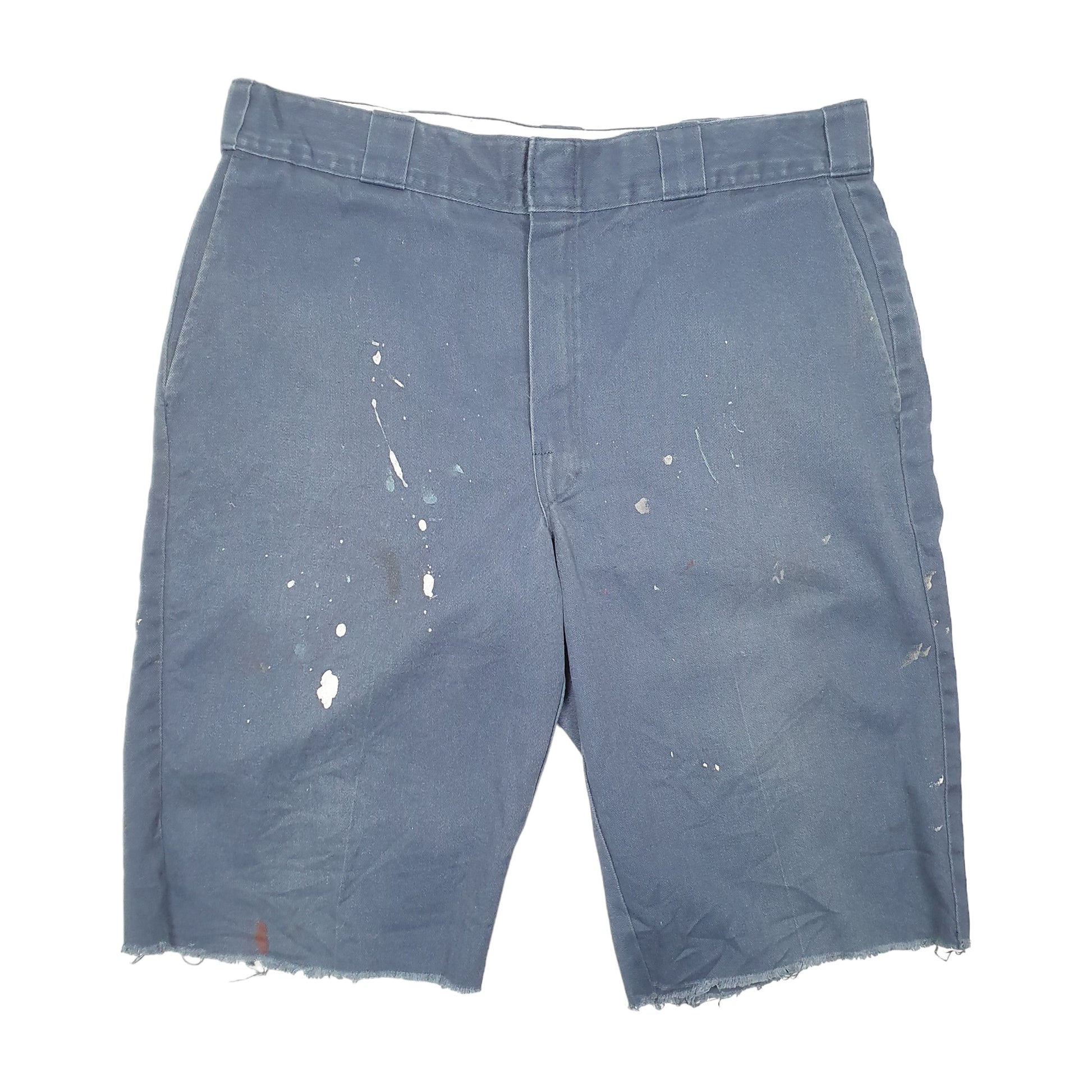 Mens Navy Dickies 874 Cut Offs Work Chino Shorts