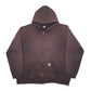 Mens Brown Carhartt  Full Zip Jumper