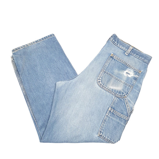 Mens Blue Carhartt Carpenter B137 JeansW36 L30