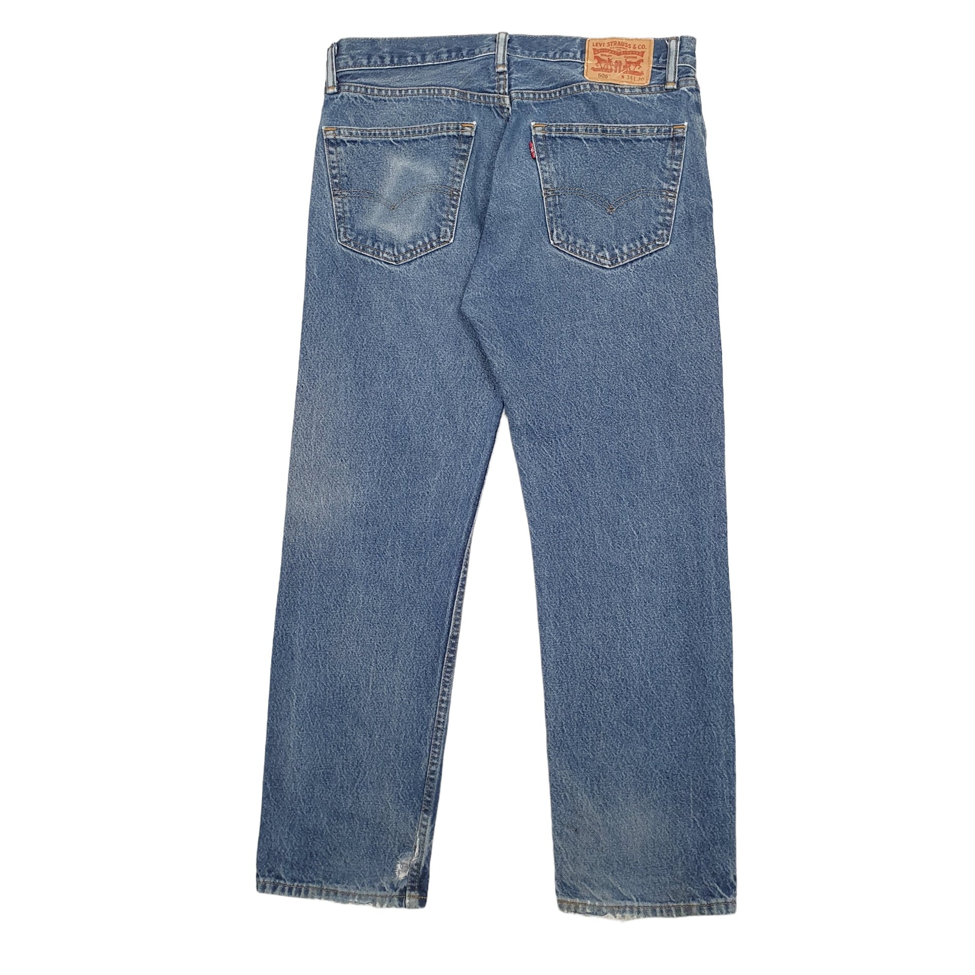 Mens Blue Levis  505 JeansW34 L30