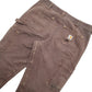 Womens Brown Carhartt Double Knee Carpenter Trousers