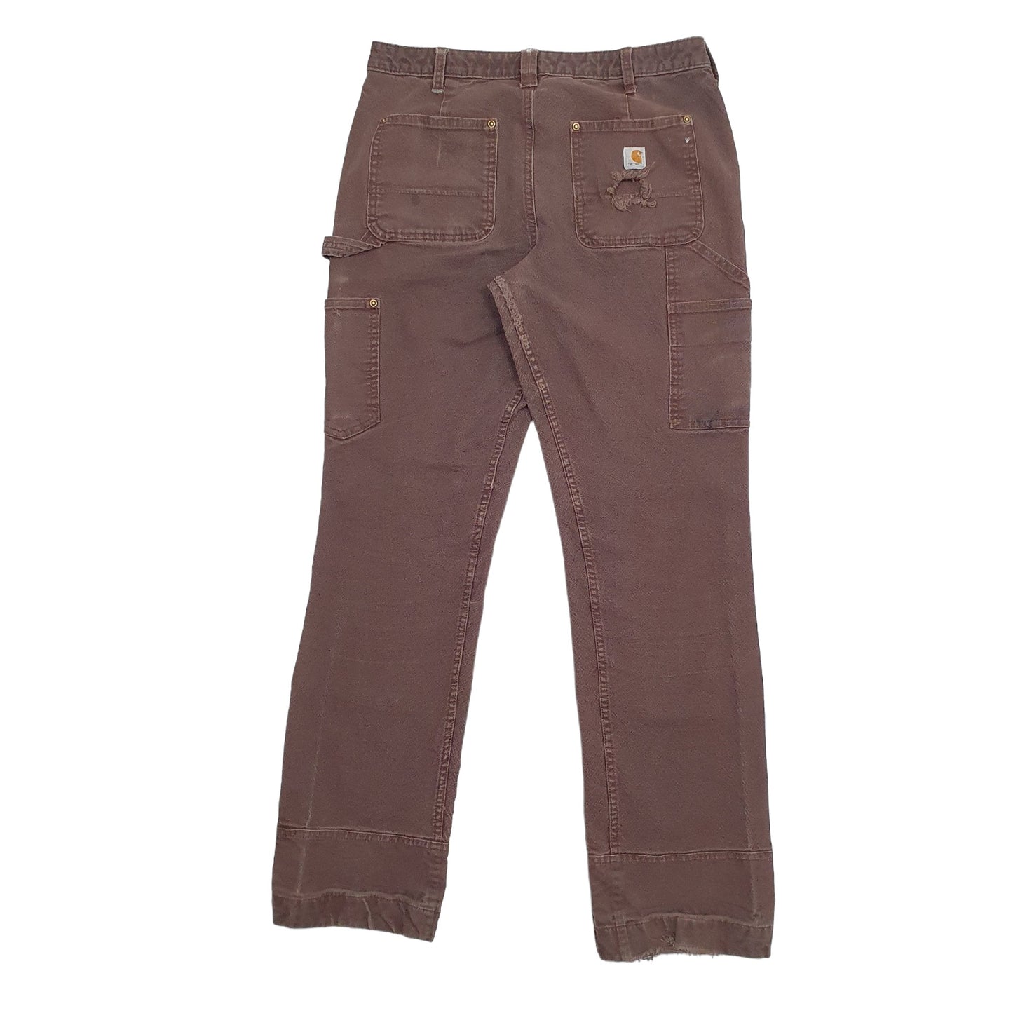 Womens Brown Carhartt Double Knee Carpenter Trousers