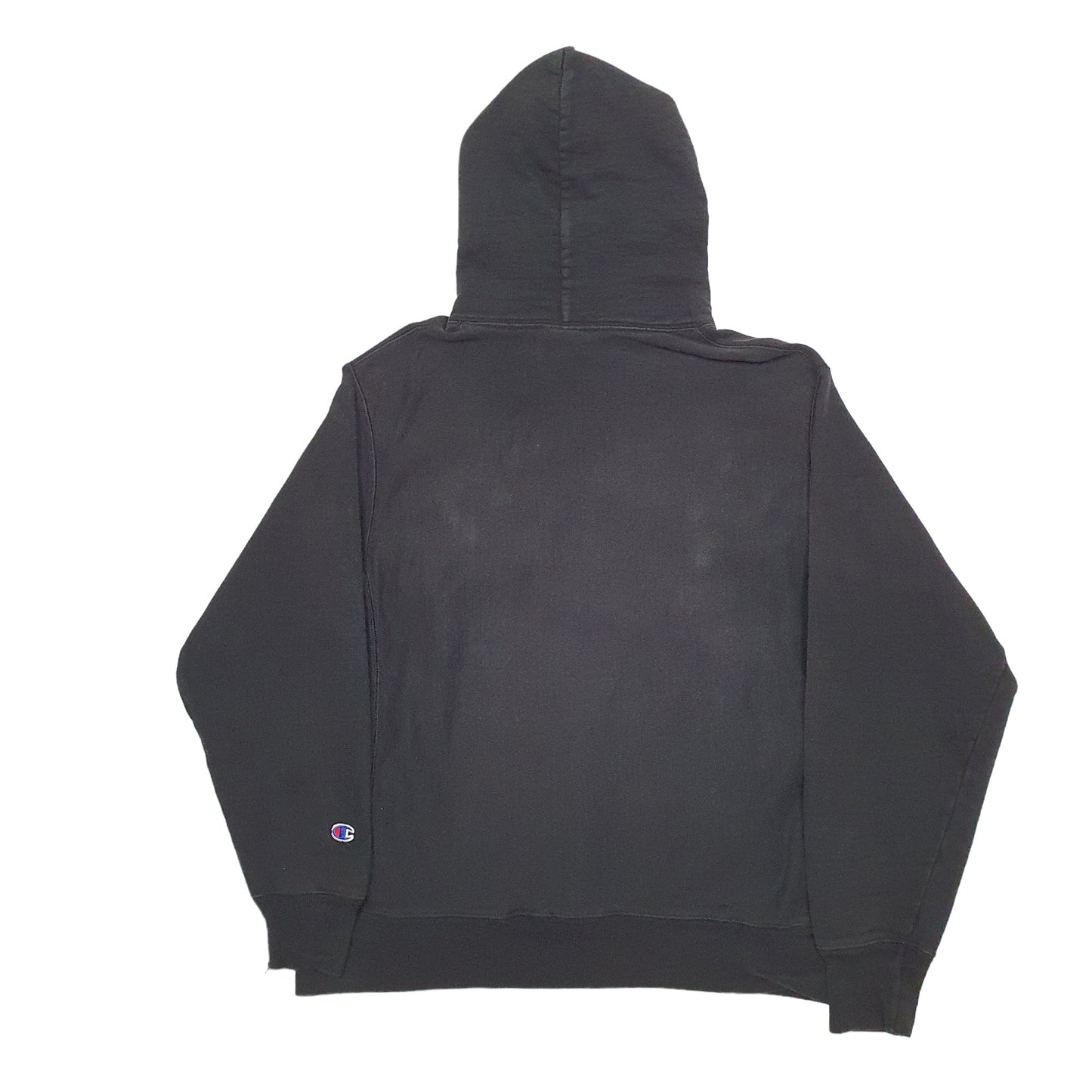 Mens Black Champion Reverse Weave Hoodie Jumper