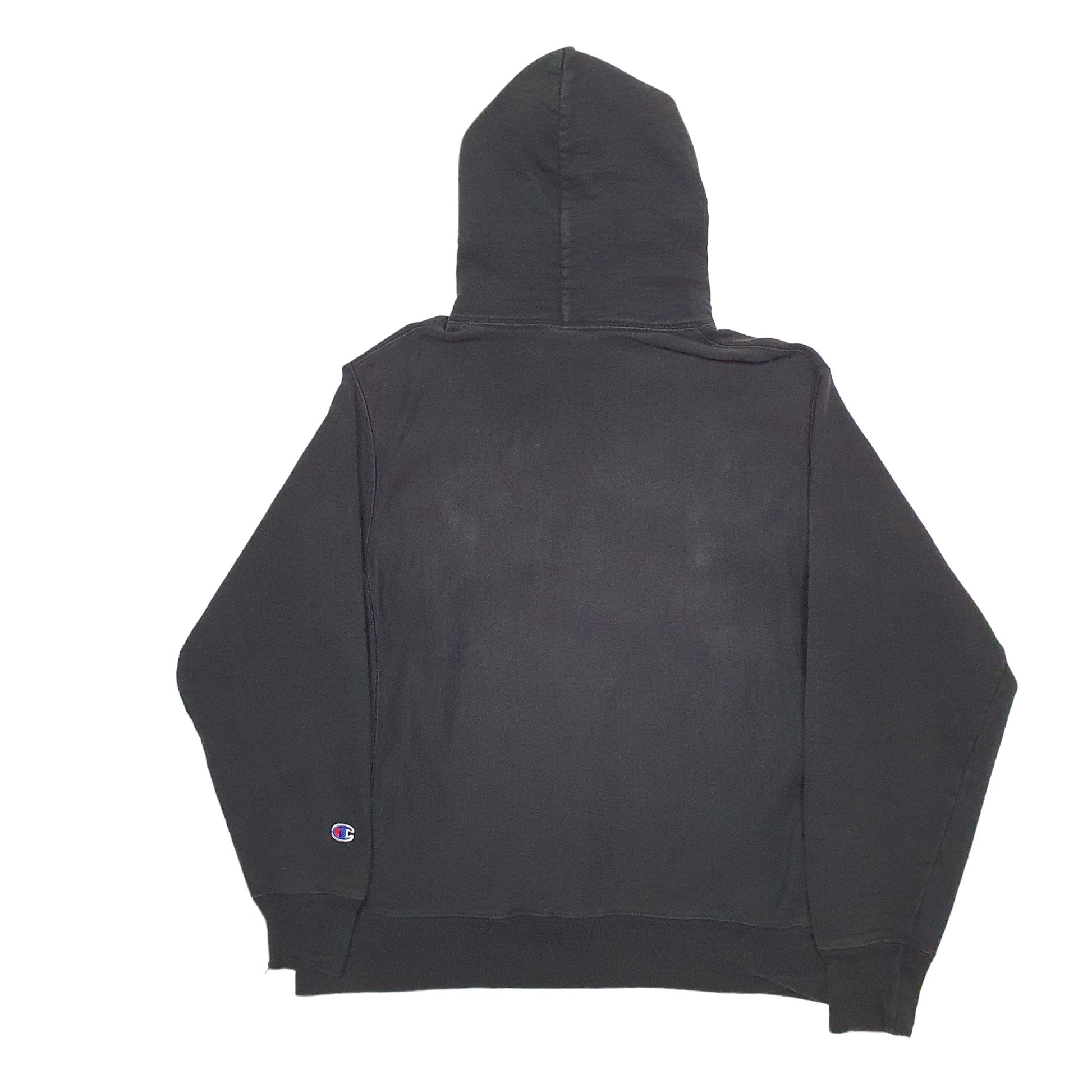 Mens Black Champion Reverse Weave Hoodie Jumper