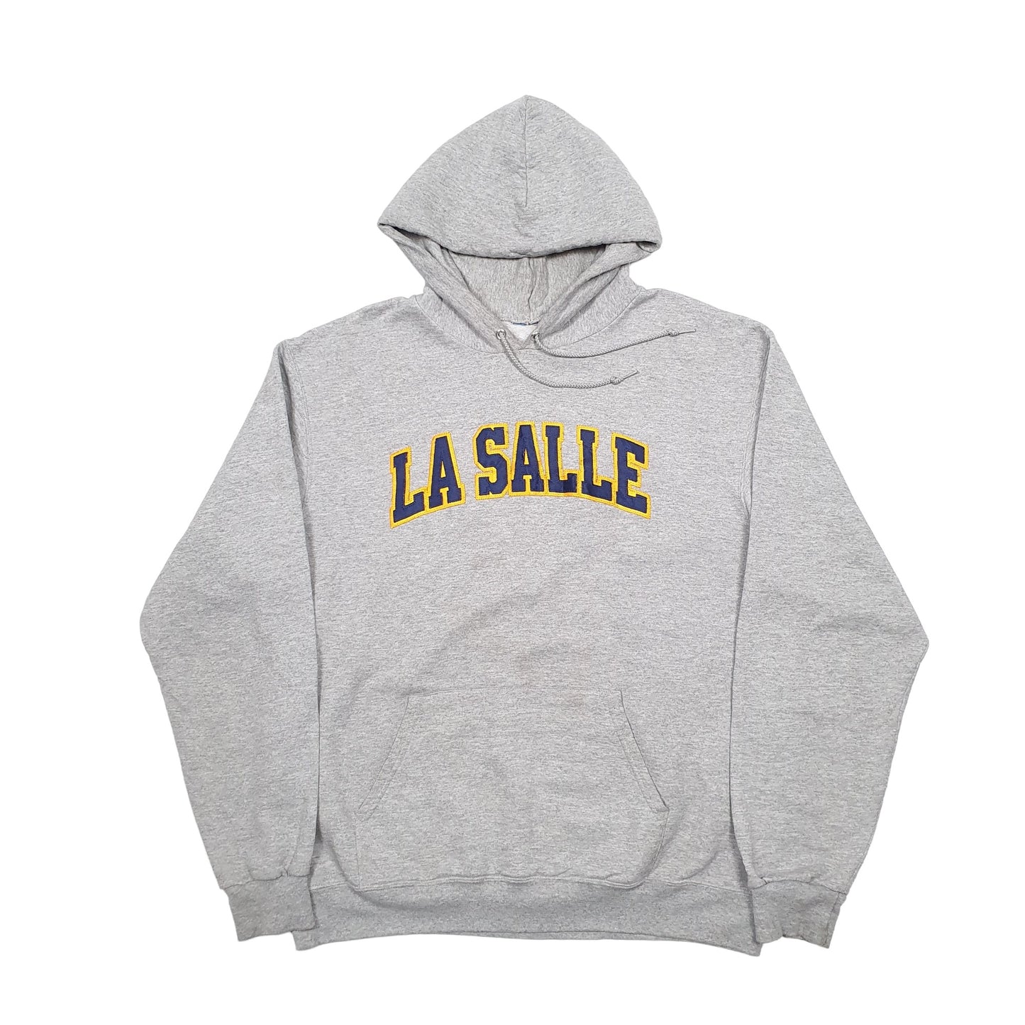 Mens Grey Champion USA College La Salle Hoodie Jumper