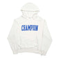 Mens Cream Champion Spellout Hoodie Jumper