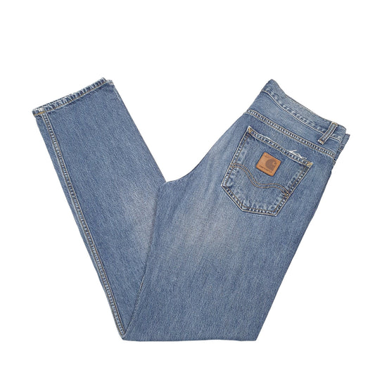 Mens Blue Carhartt WIP Texas Pant Casual JeansW32 L32