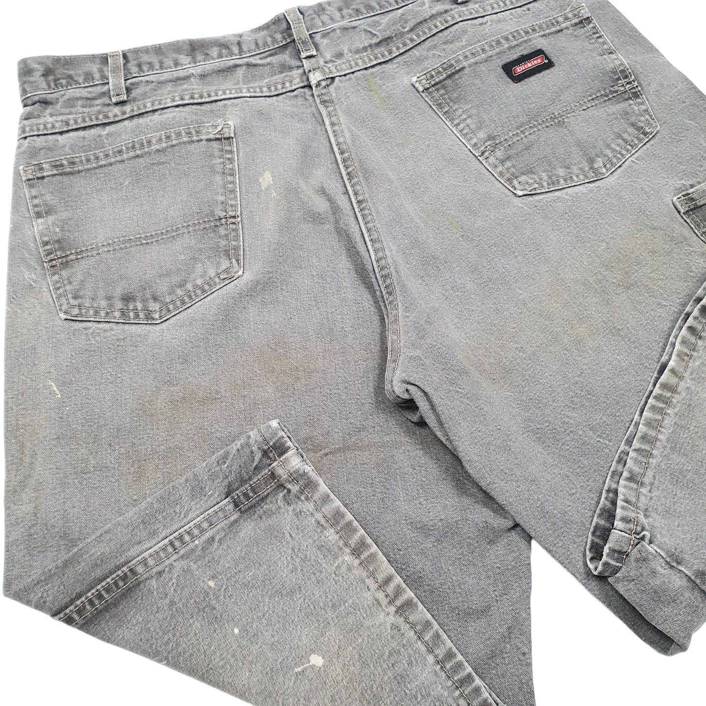 Mens Grey Dickies Carpenter Denim Shorts