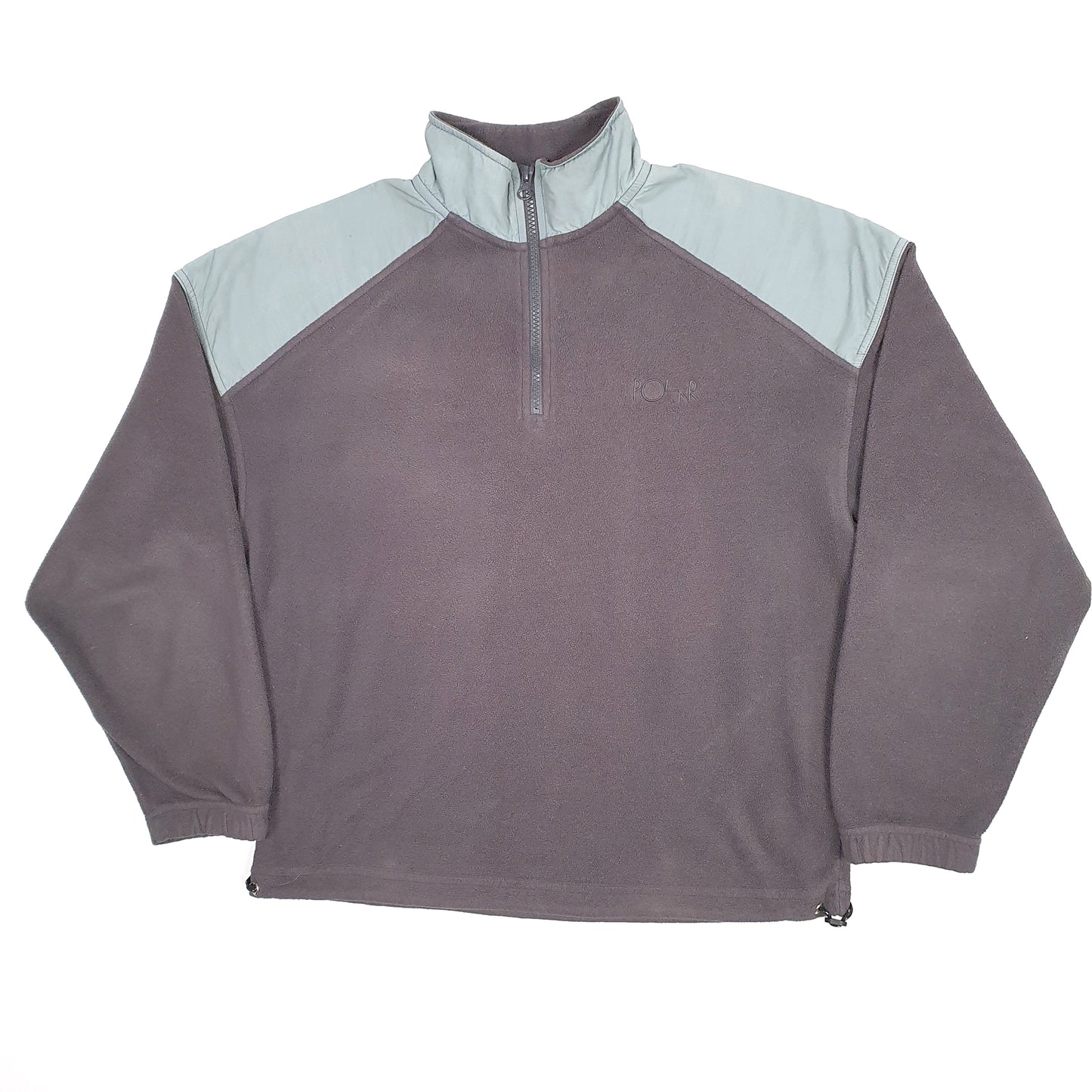 Mens Grey Polar Skate Co  Quarter Zip Jumper