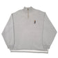 Mens Grey Ralph Lauren Sport Polo Bear Quarter Zip Jumper