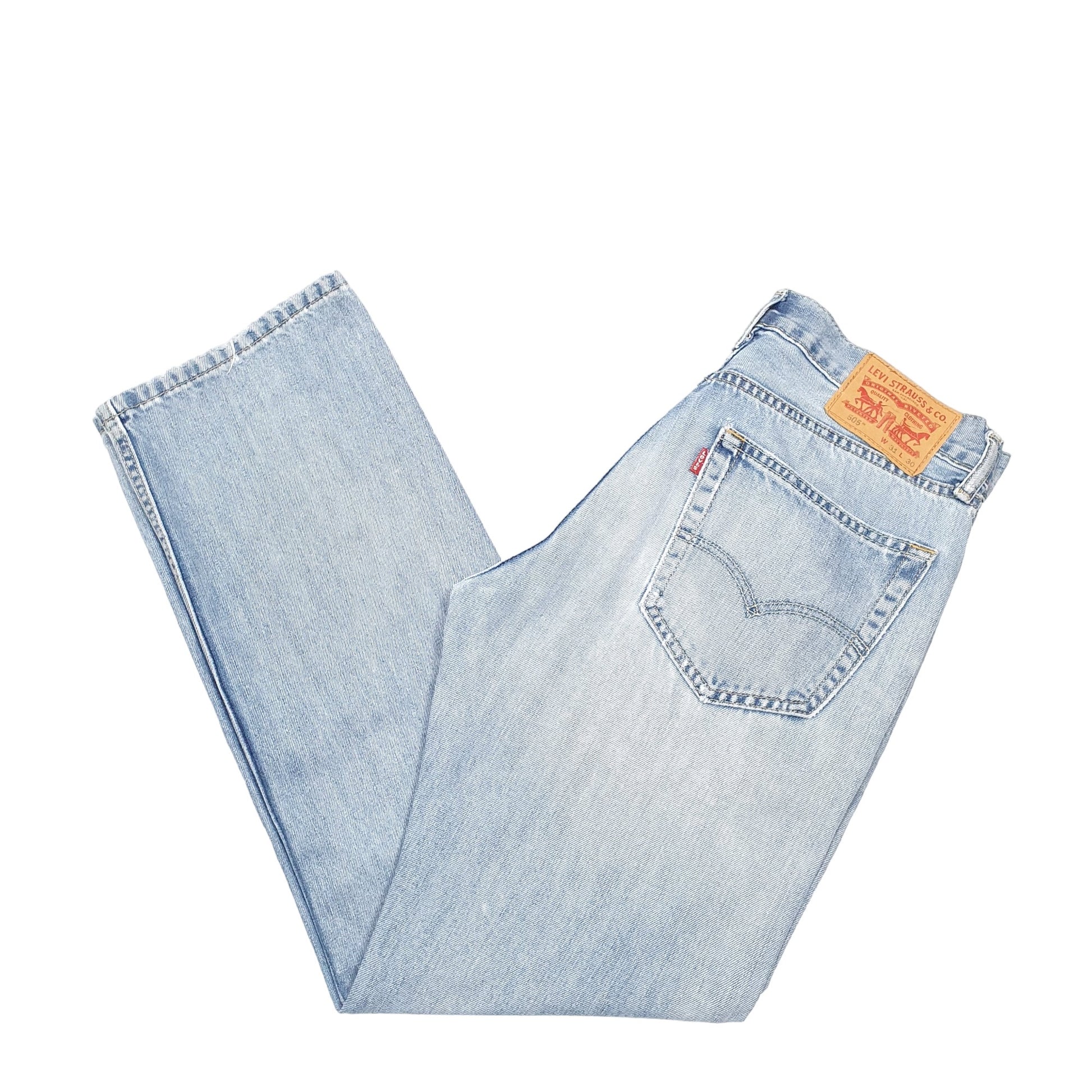 Mens Blue Levis  505 JeansW31 L30