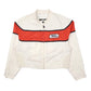 Womens Cream Harley Davidson Racing Motorcyles Crop  Coat