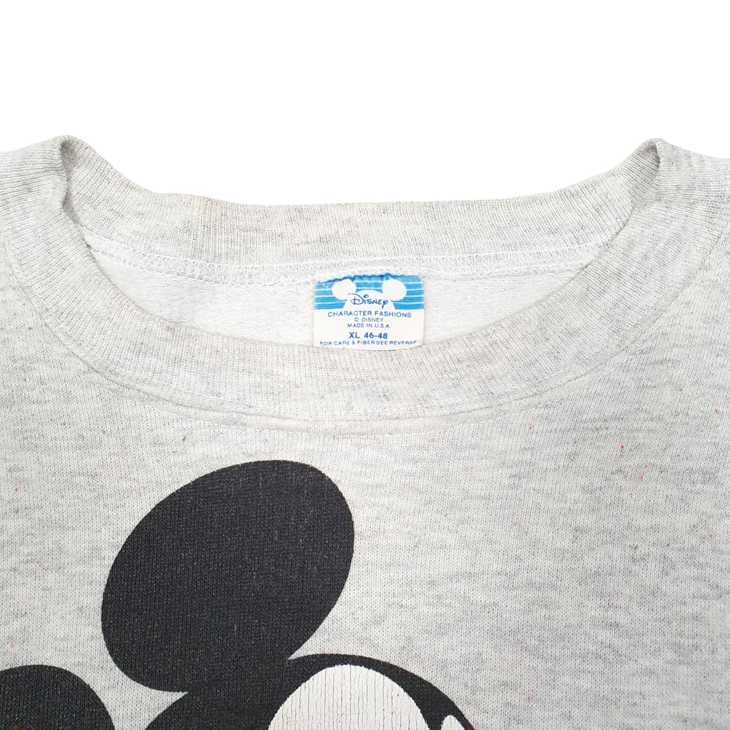 Mens Grey Disney Vintage Made In USA Mickey Mouse Crewneck Jumper