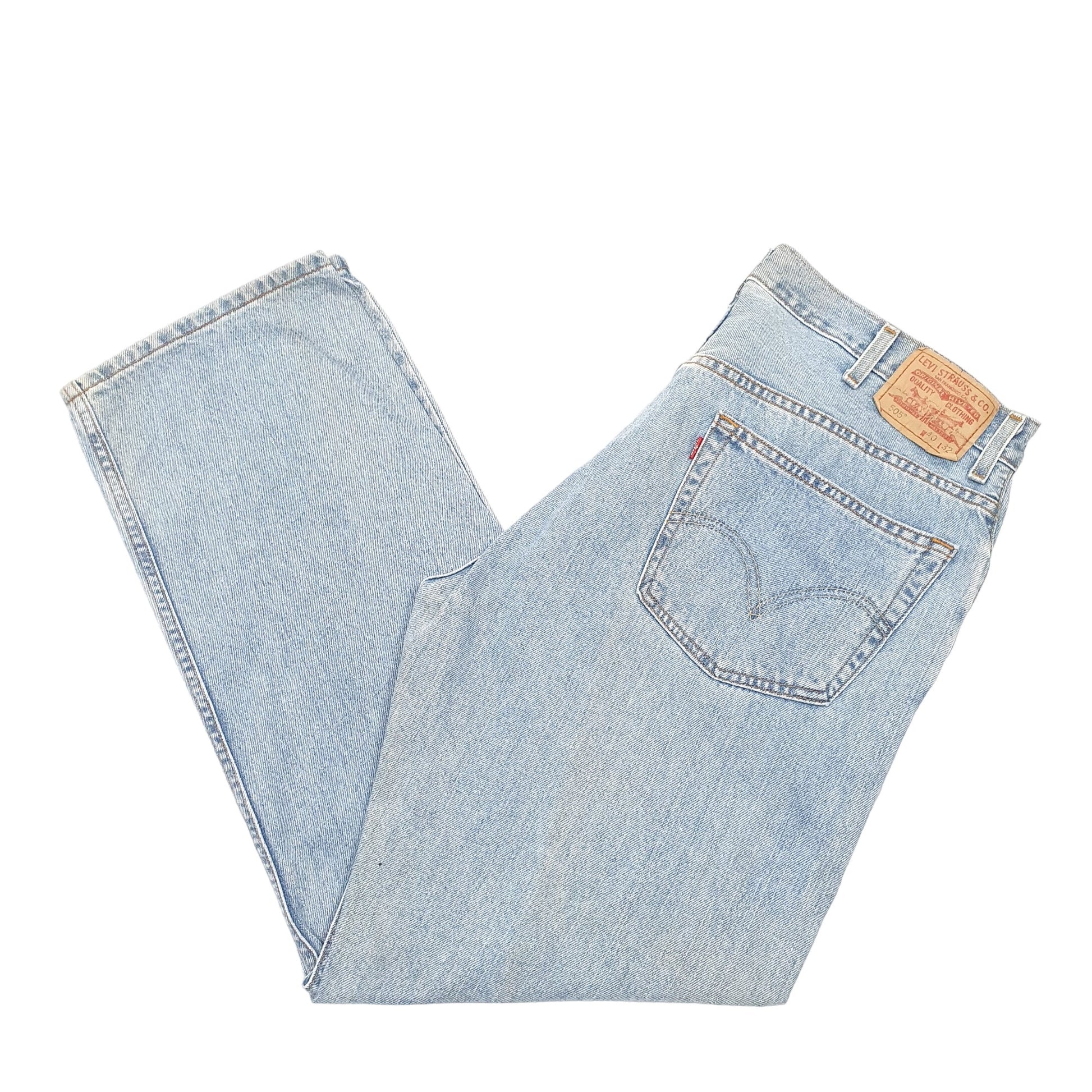 Mens Blue Levis  505 JeansW40 L32