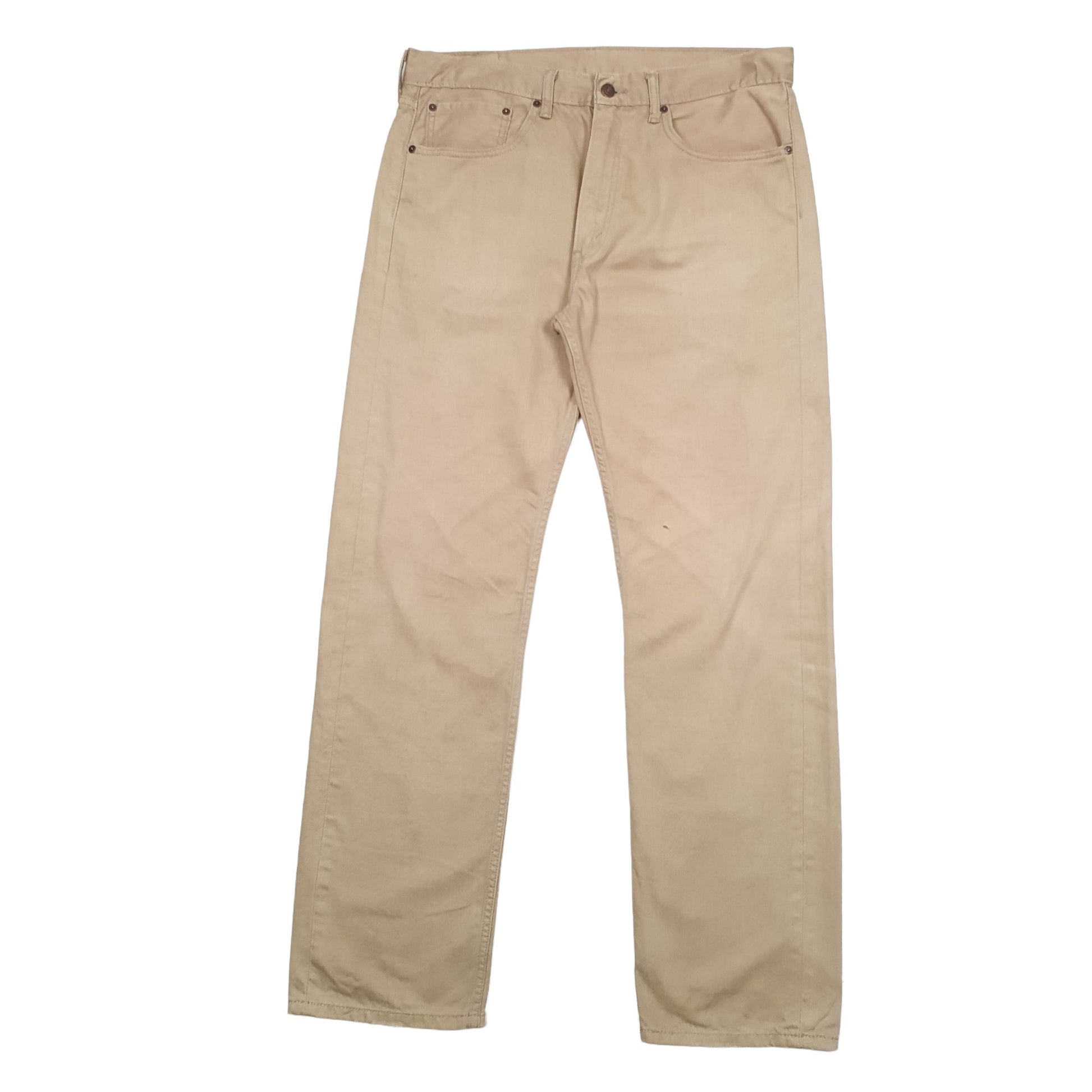 Mens Beige Levis  505 JeansW36 L34
