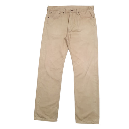 Mens Beige Levis  505 JeansW36 L34