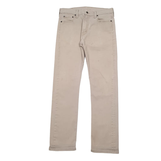 Mens Beige Levis  513 JeansW32 L32