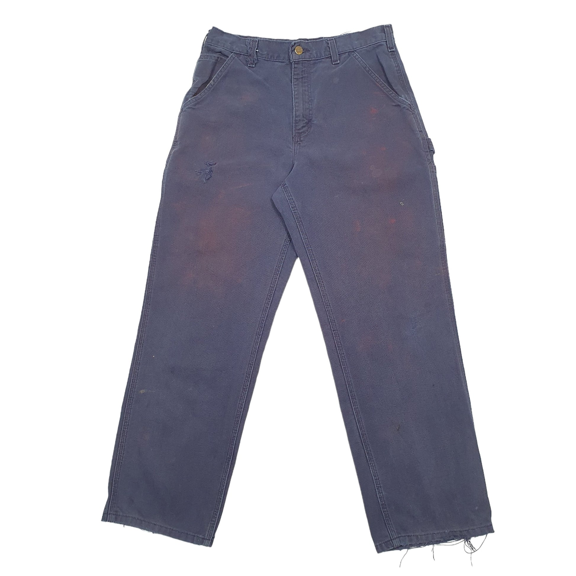 Mens Navy Carhartt B11 Carpenter Trousers
