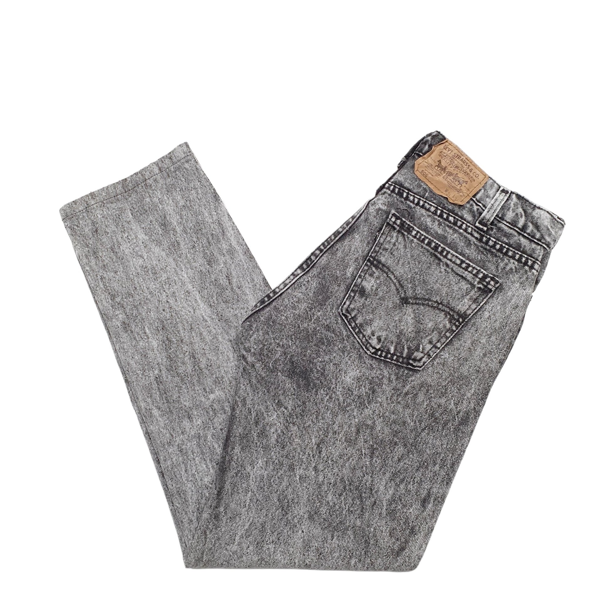 Mens Grey Levis Vintage 90's Made In USA 505 JeansW34 L30