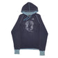 Mens Navy Adidas USA College Foot all Hoodie Jumper