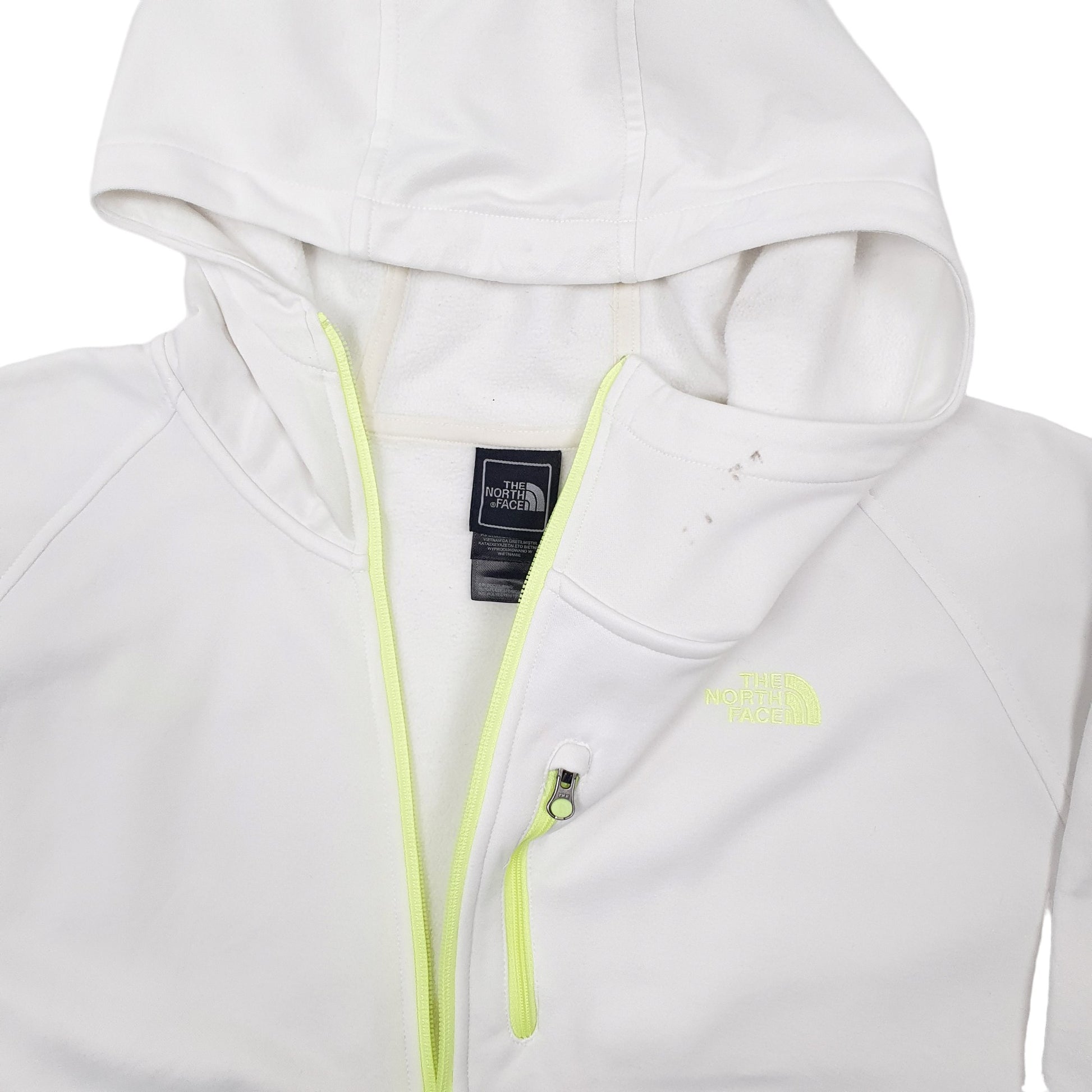 Womens White The North Face Hoodie Baselayer Full Zip Jumper