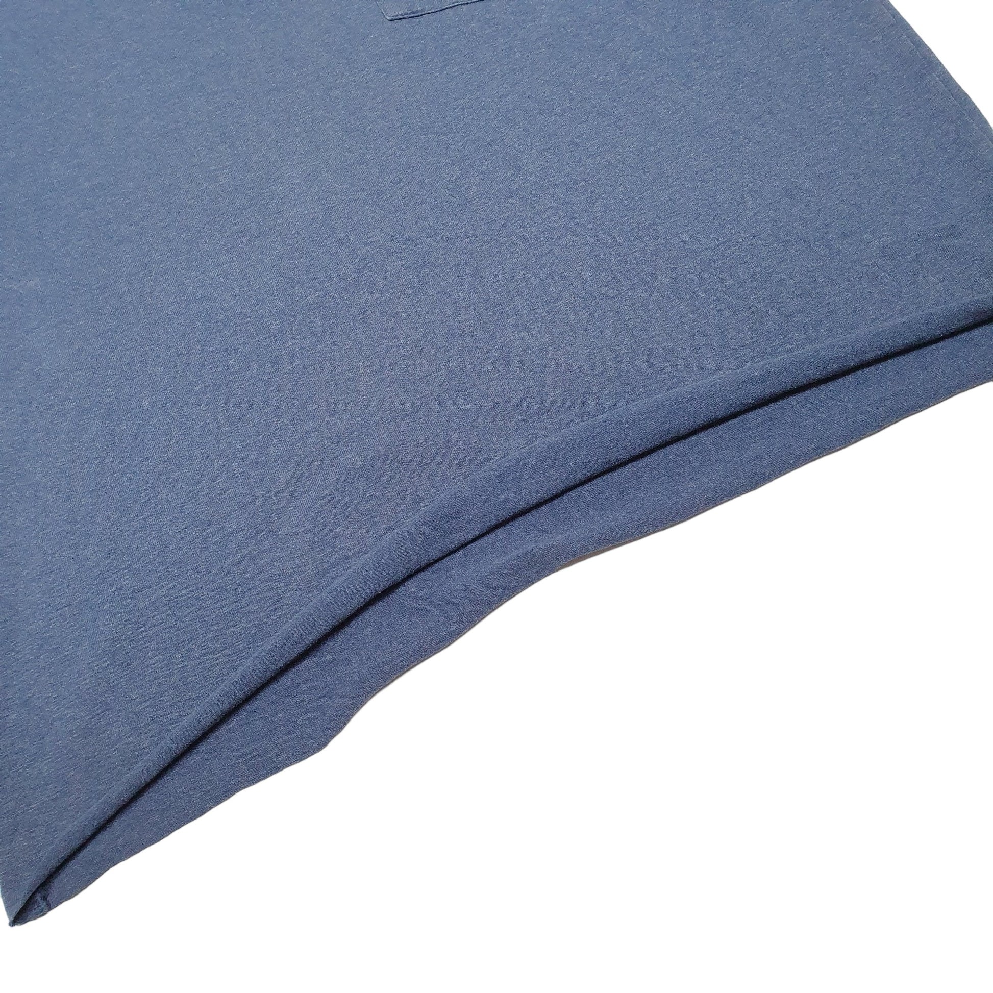 Mens Blue Carhartt Pocket Cut Off Short Sleeve T Shirt