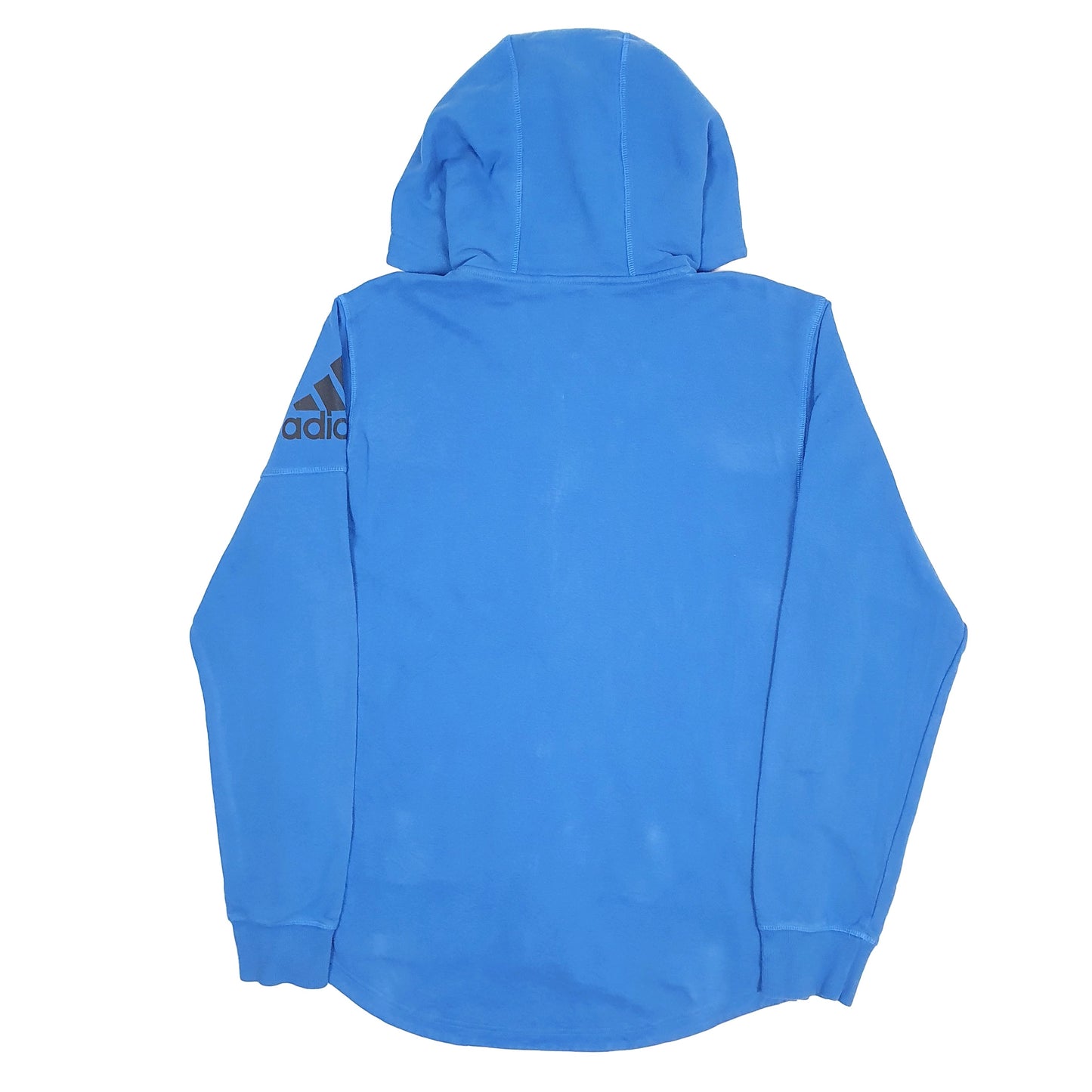 Mens Blue Adidas Hoodie Hoodie Jumper