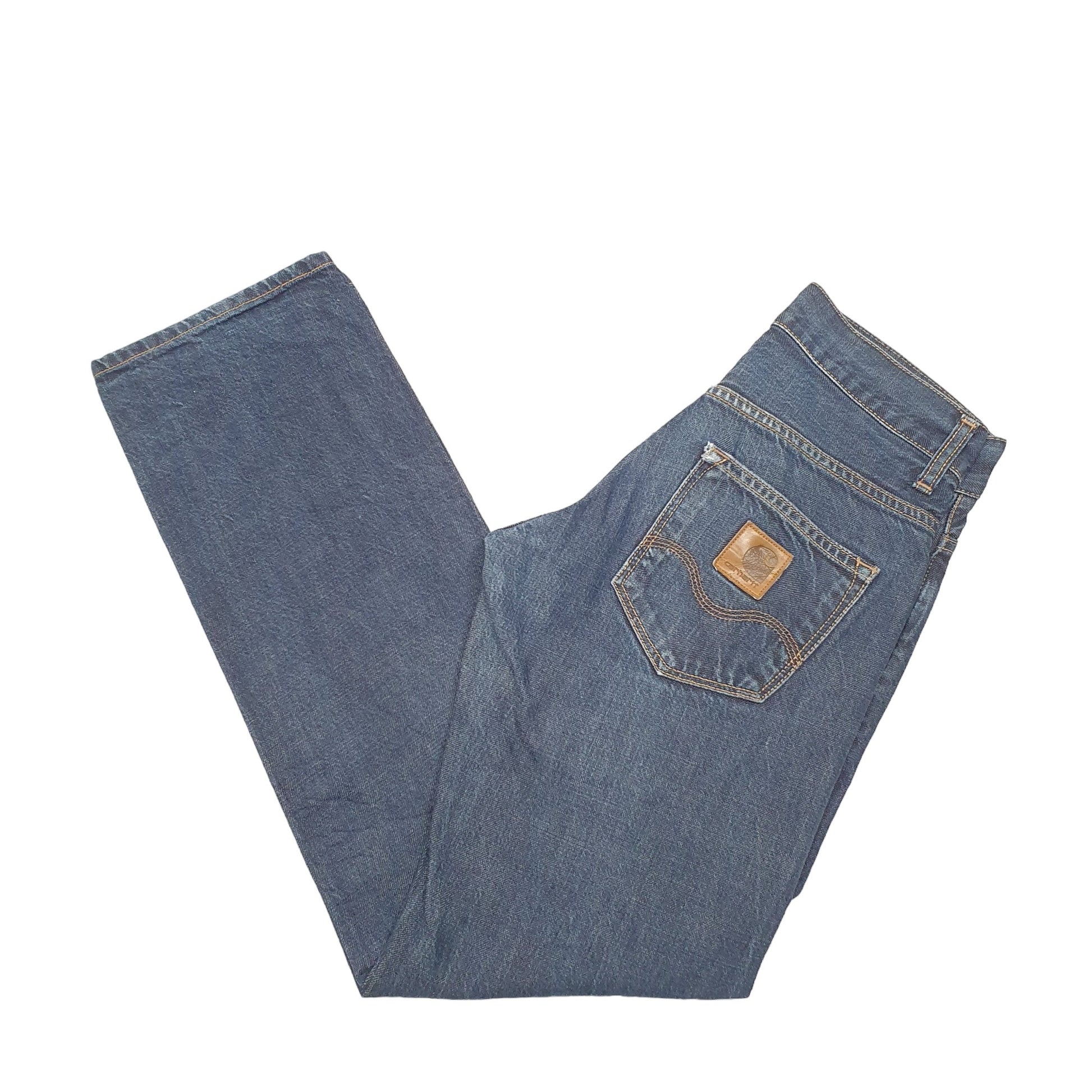 Mens Blue Carhartt Ruler Pant Casual JeansW26 L32
