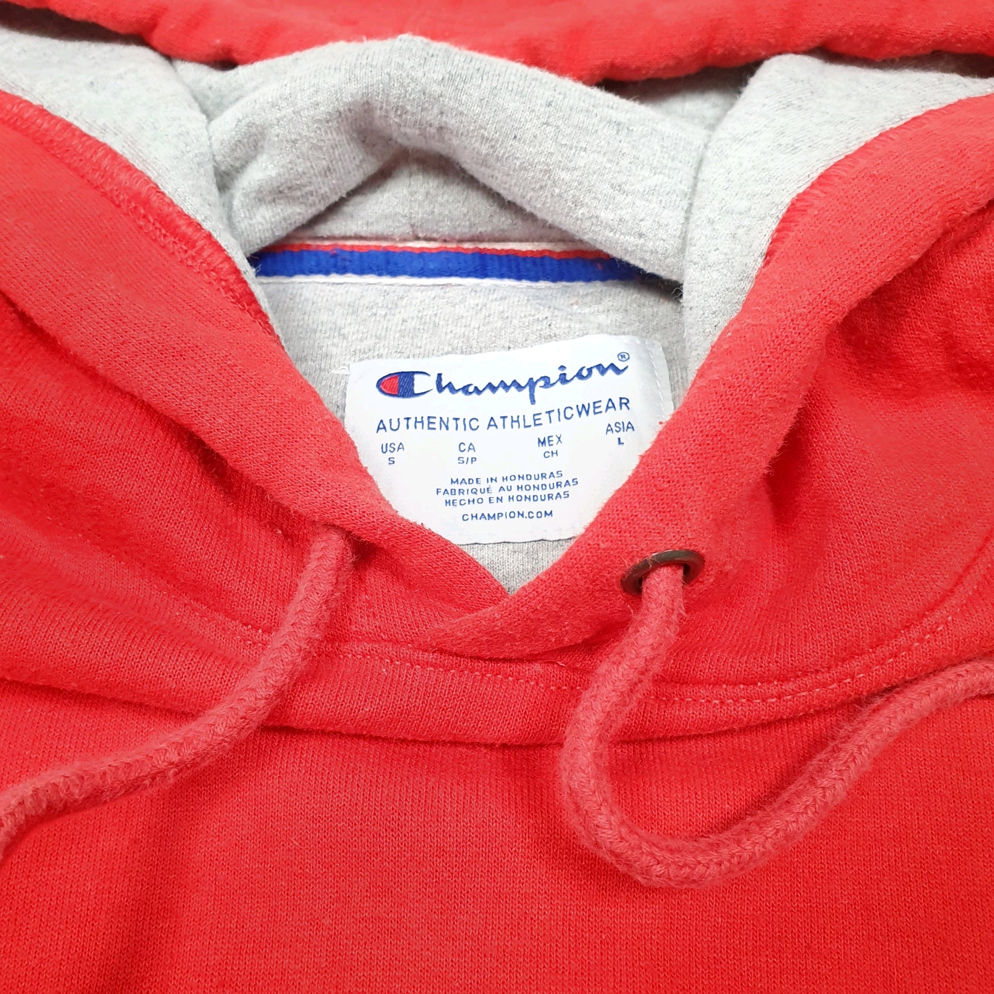 Mens Red Champion  Hoodie Jumper