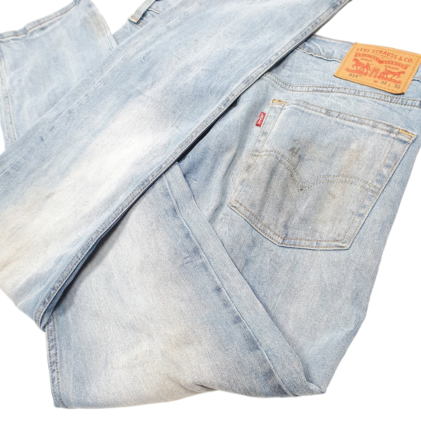 Mens Blue Levis Stretch 514 JeansW34 L32