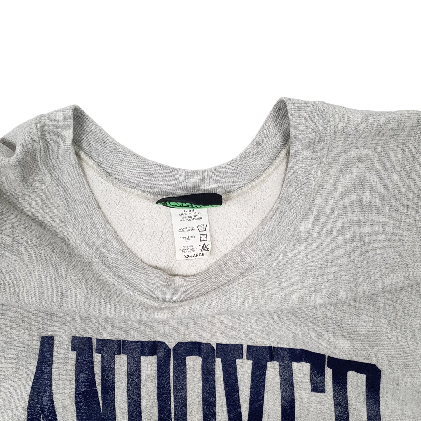 Mens Grey Camber Reverse Weave Vintage 1990s Made in USA Crewneck Jumper