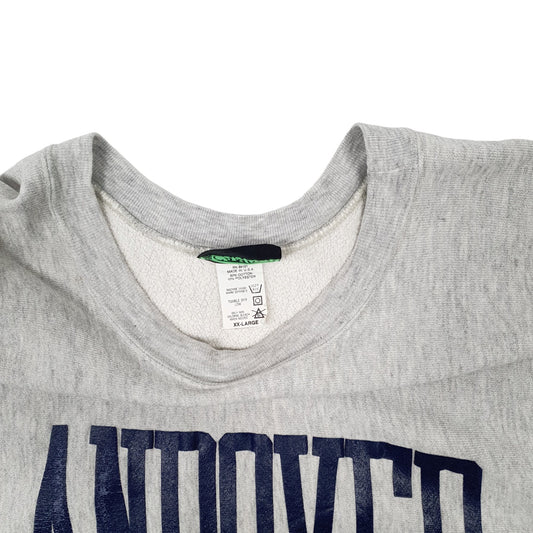 Mens Grey Camber Reverse Weave Vintage 1990s Made in USA Crewneck Jumper