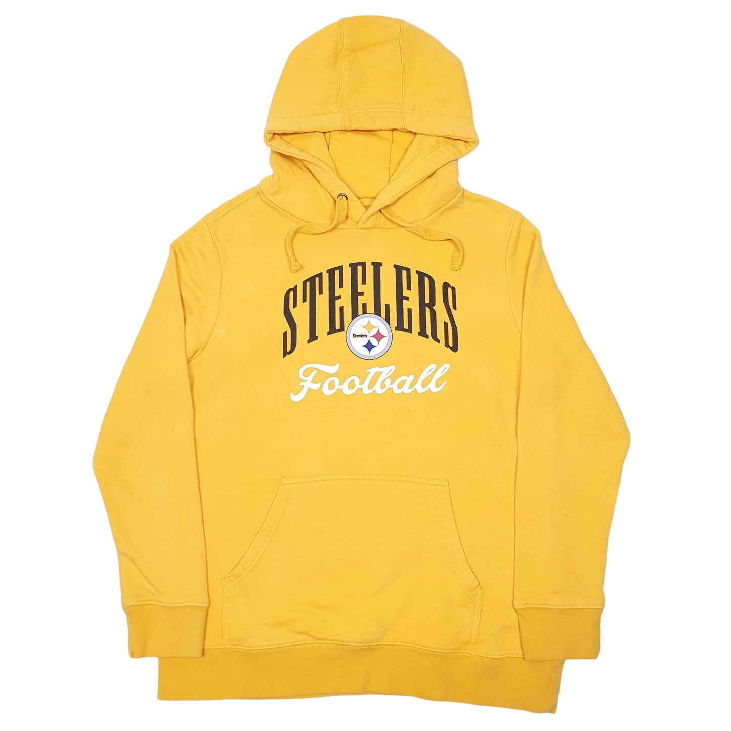 Womens Yellow NFL Pittsburgh Steelers American Football Hoodie Jumper