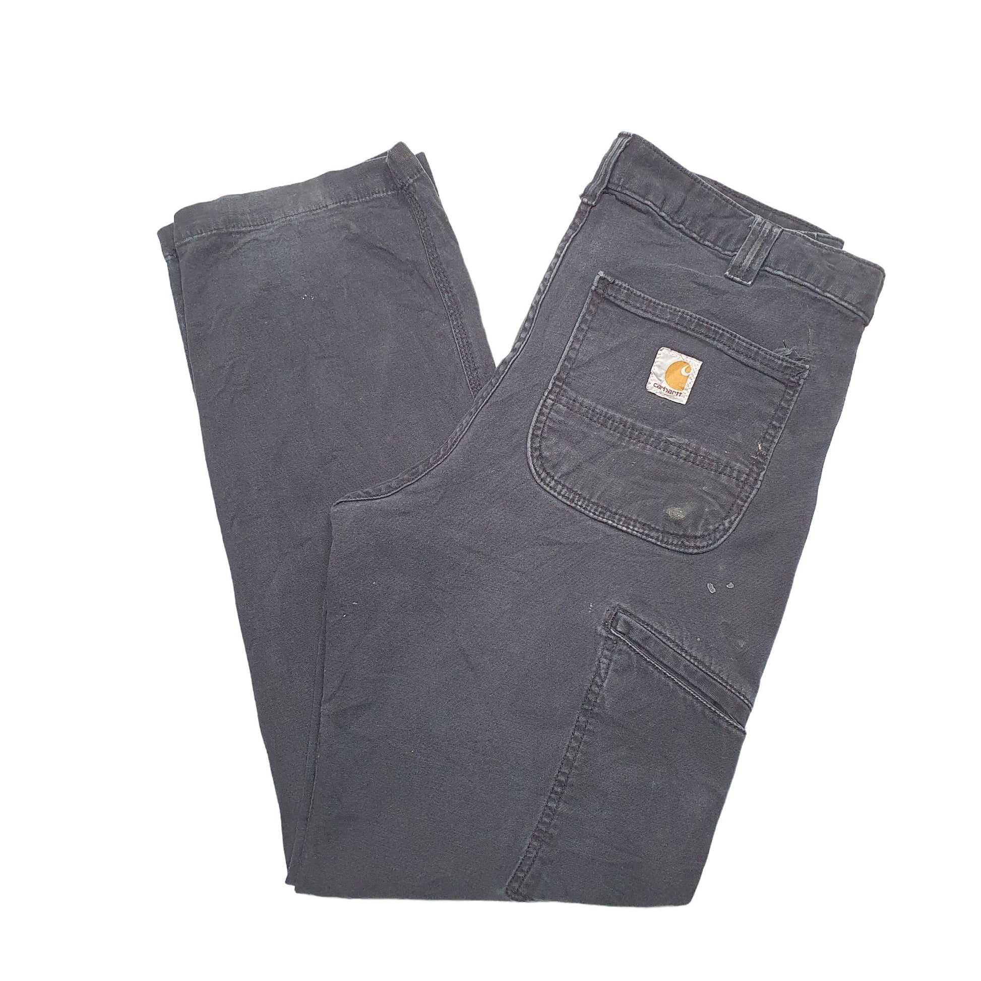 Mens Black Carhartt  Carpenter Trousers