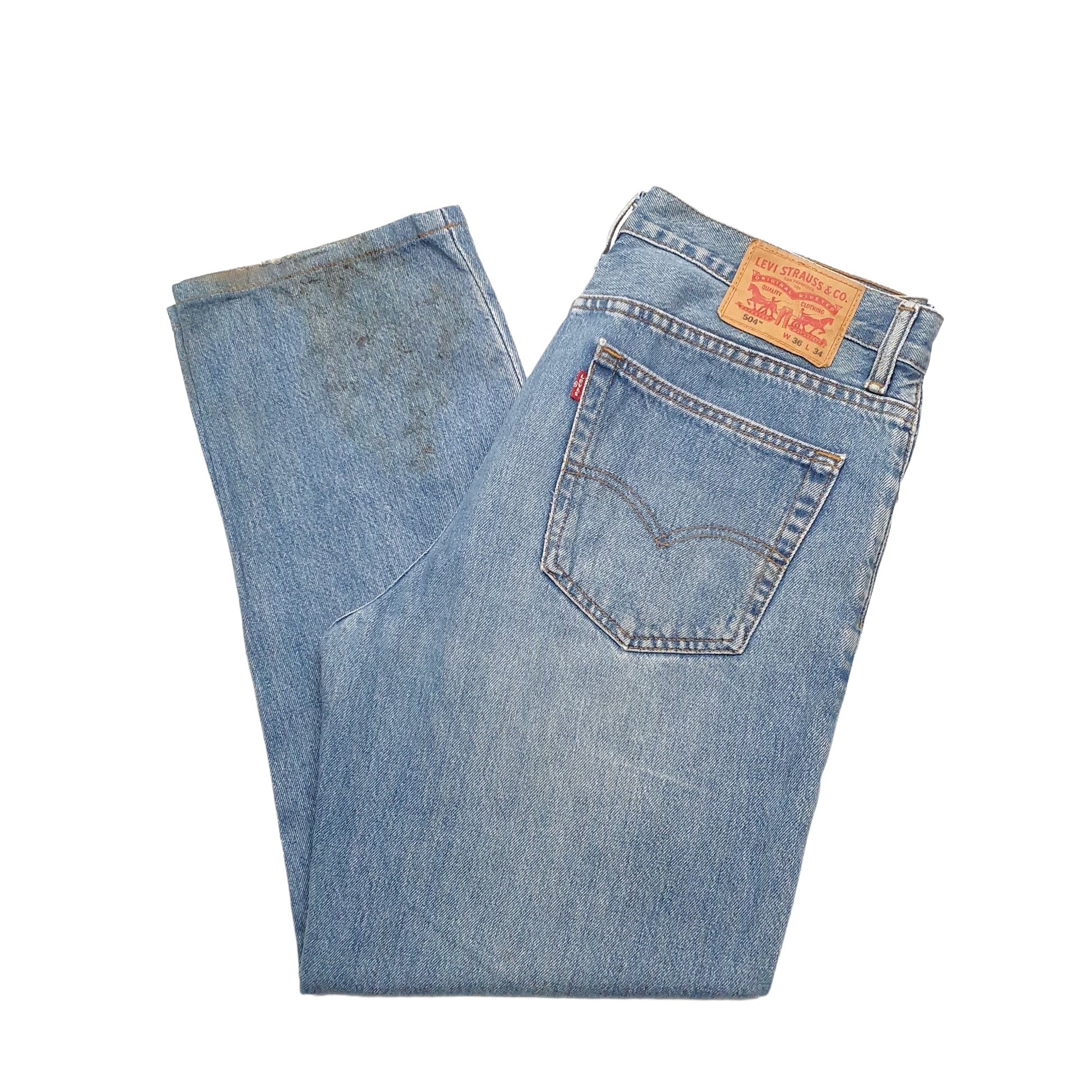 Mens Blue Levis  504 JeansW36 L28