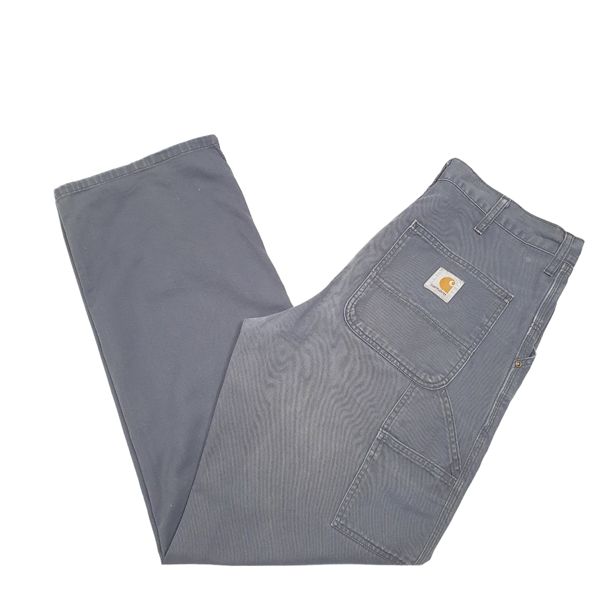 Mens Grey Carhartt Light Carpenter Trousers