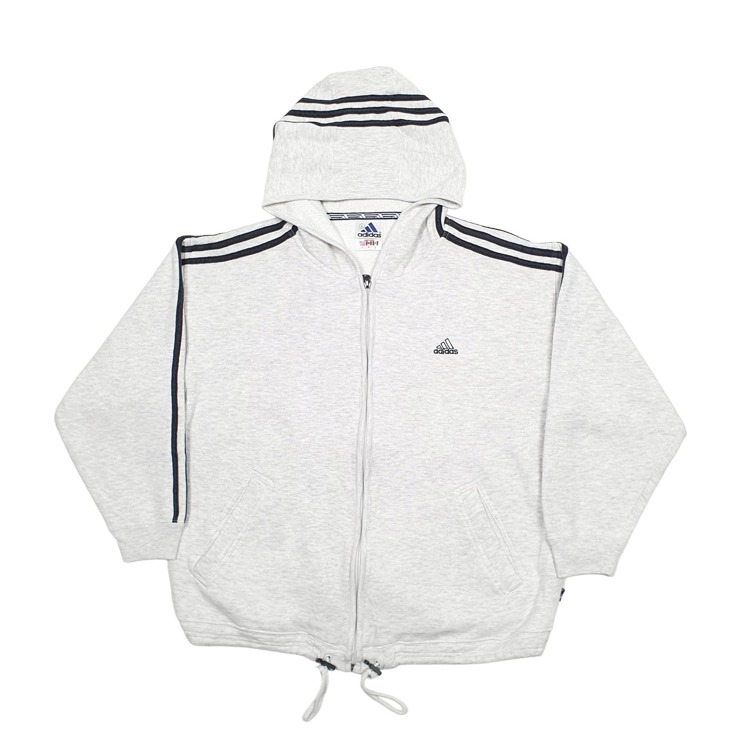 Womens Grey Adidas  Hoodie Jumper