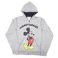 Mens Grey Disney Mickey Mouse Hoodie Jumper