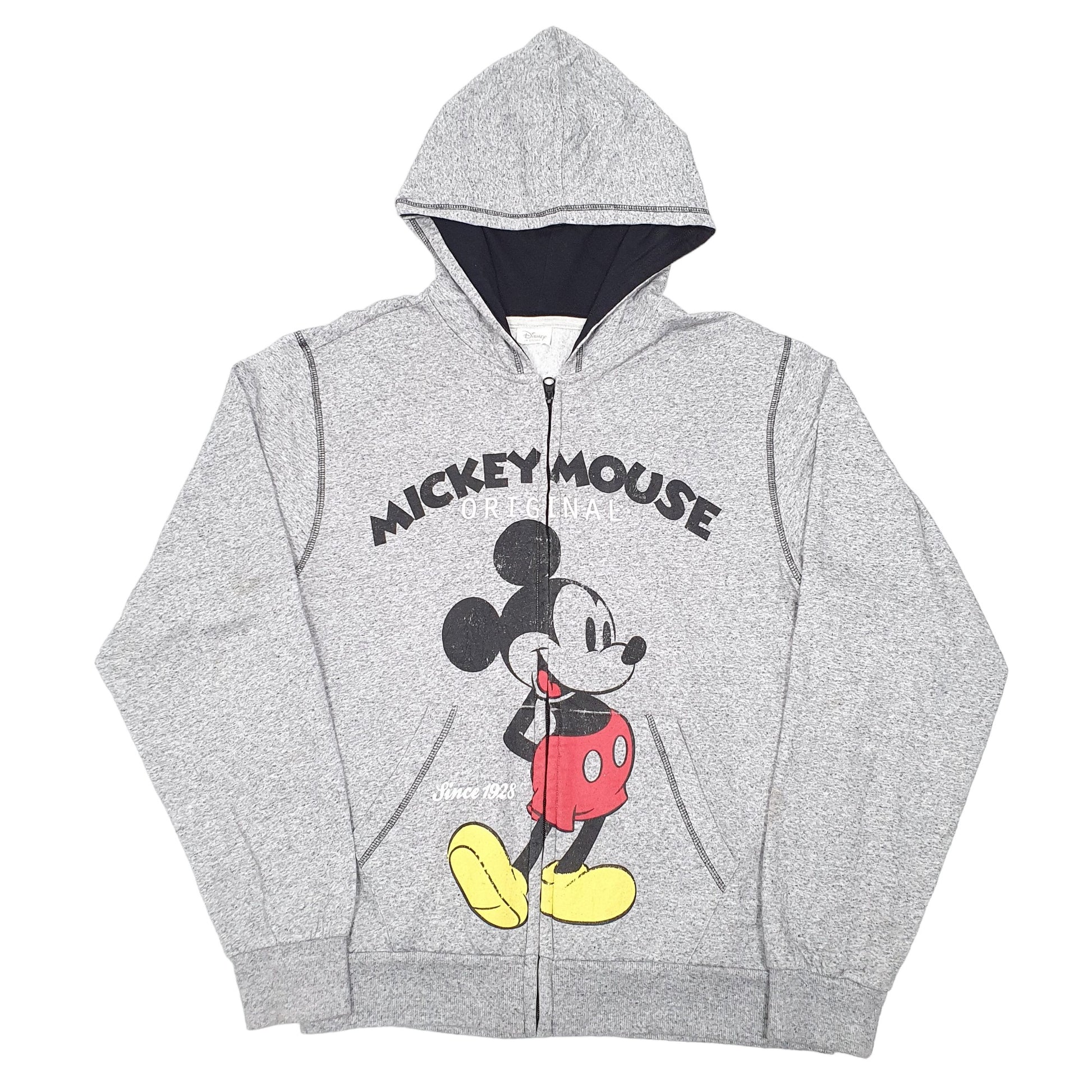 Mens Grey Disney Mickey Mouse Hoodie Jumper
