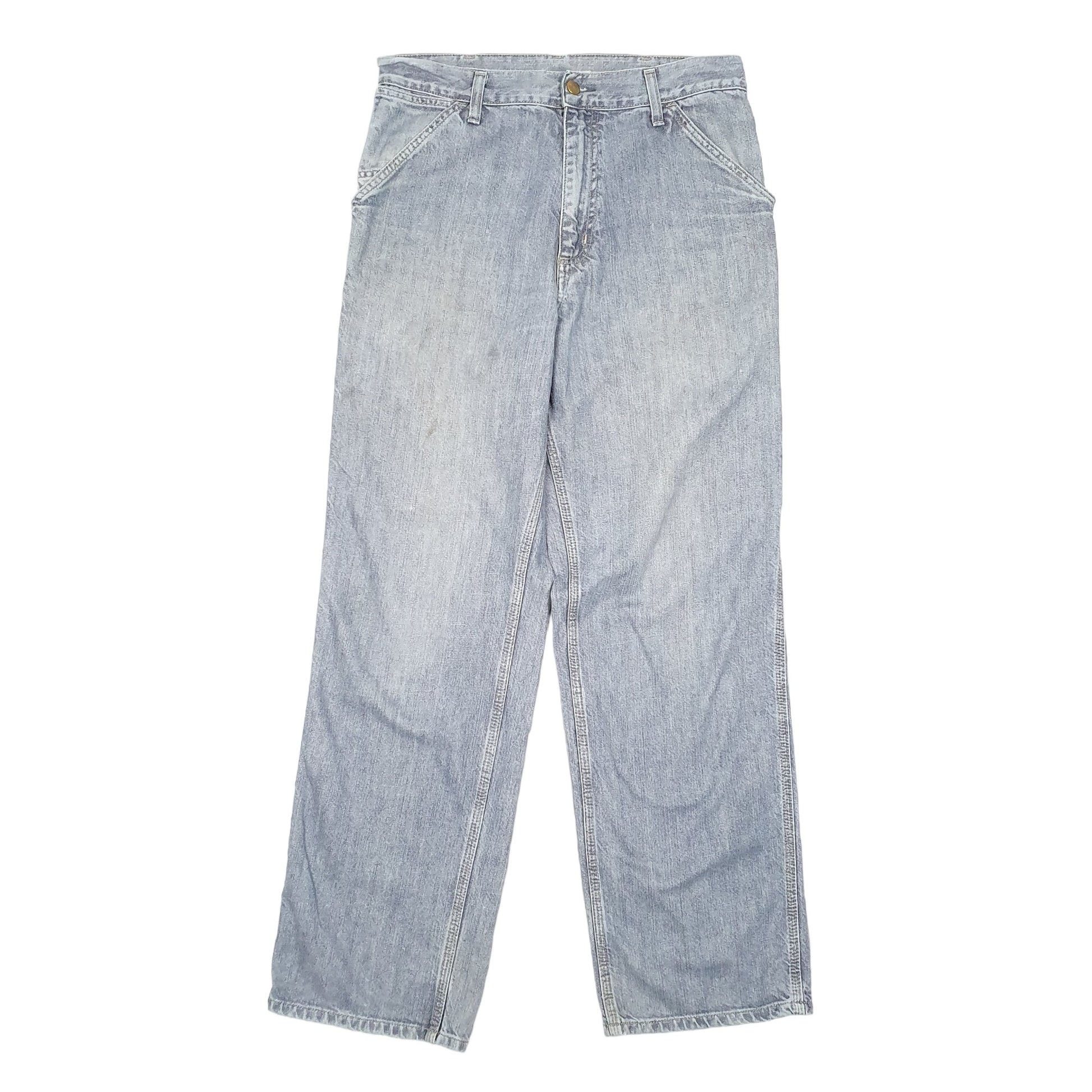 Mens Blue Carhartt Single Knee Carpenter JeansW32 L32