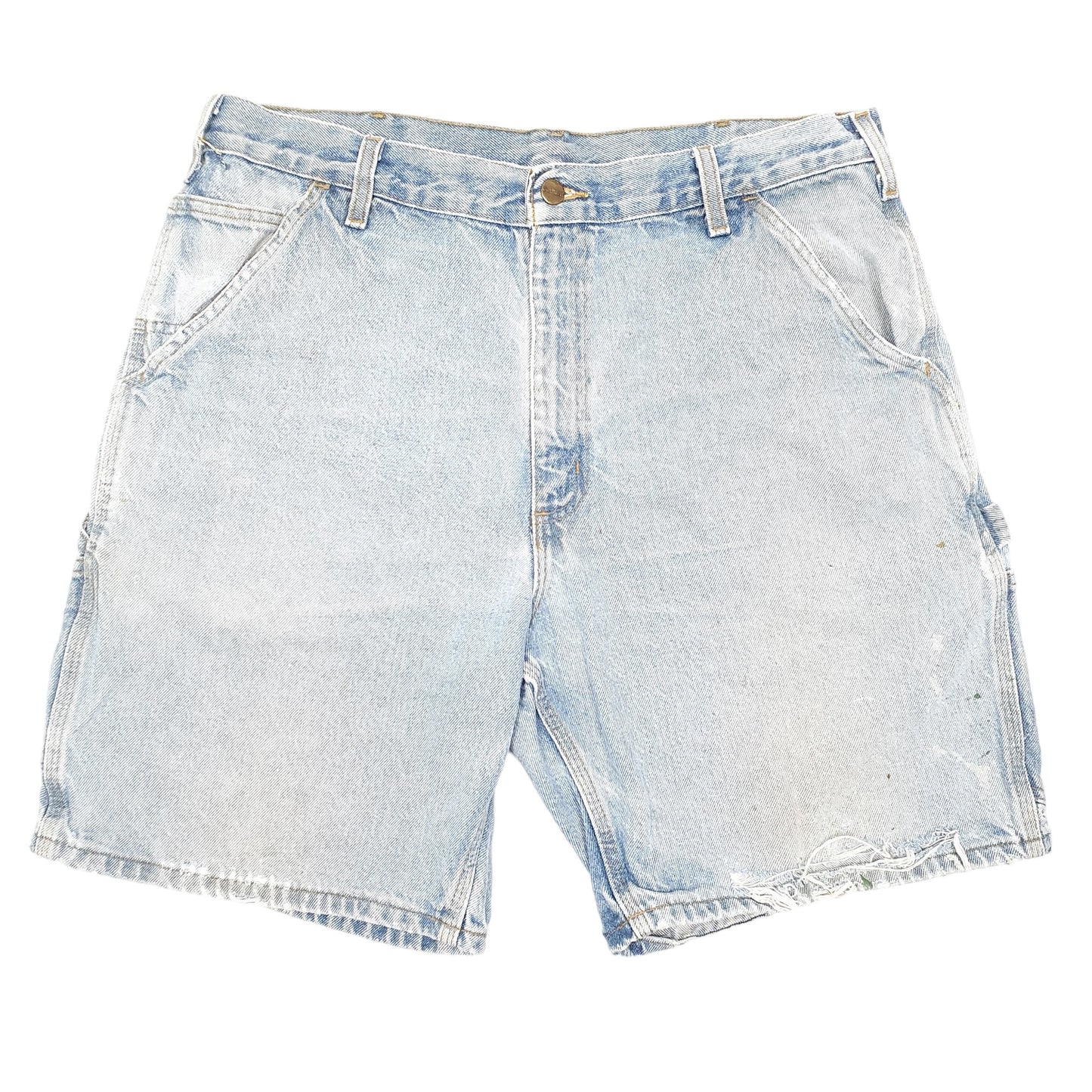 Mens Blue Carhartt Carpenter Denim Shorts