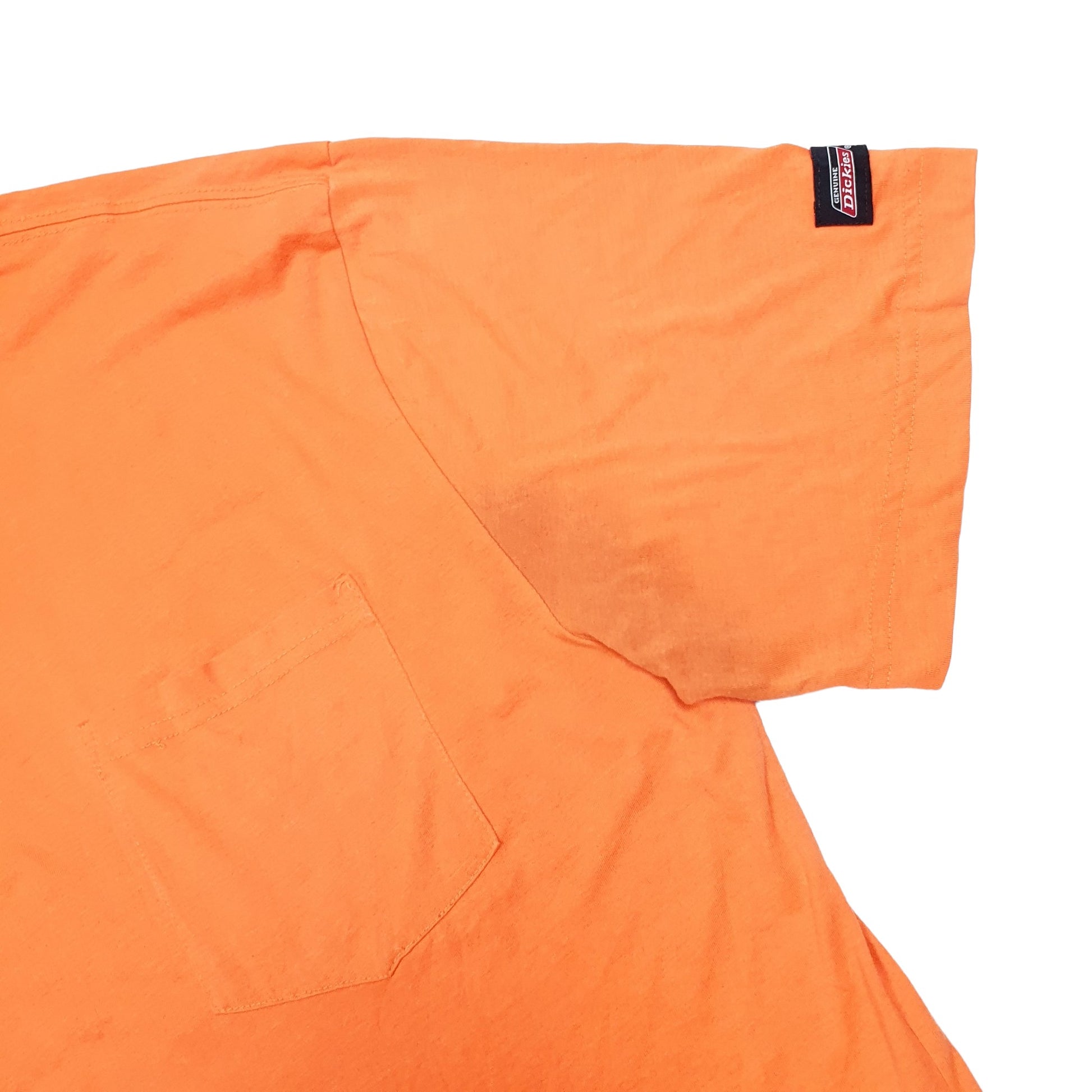 Mens Orange Dickies  Short Sleeve T Shirt