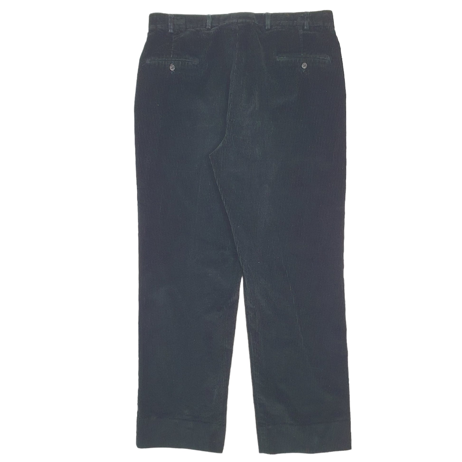 Mens Black Brooks Brothers  Corduroy Trousers