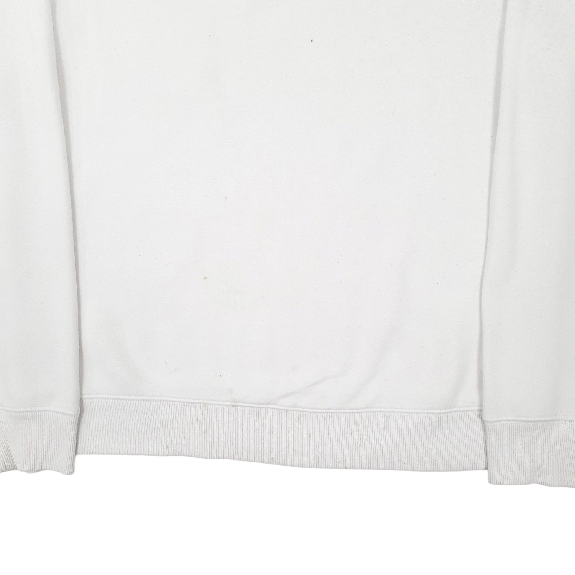 Mens White Calvin Klein Spellout Crewneck Jumper